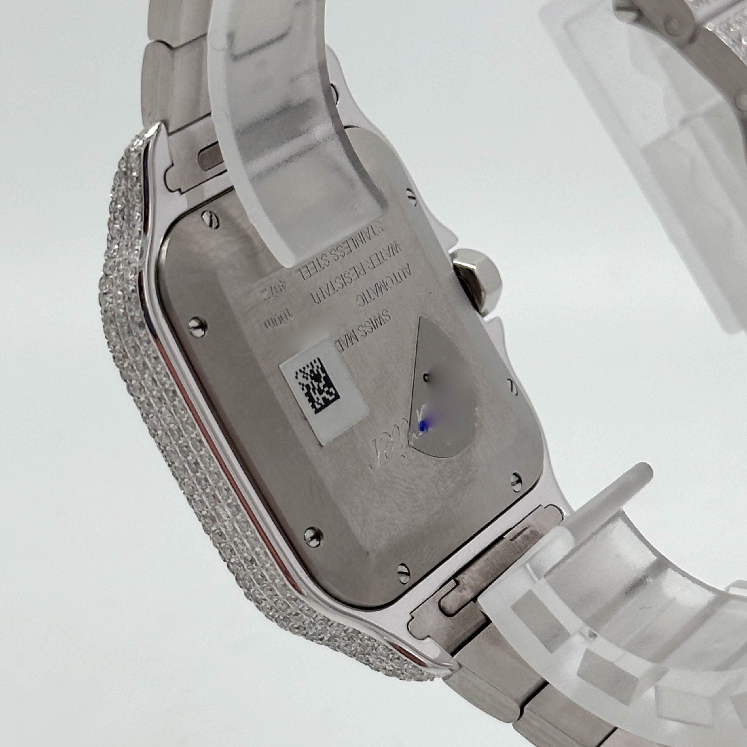 Cartier Santos Stahl Iced Out WSSA0062 - 2024