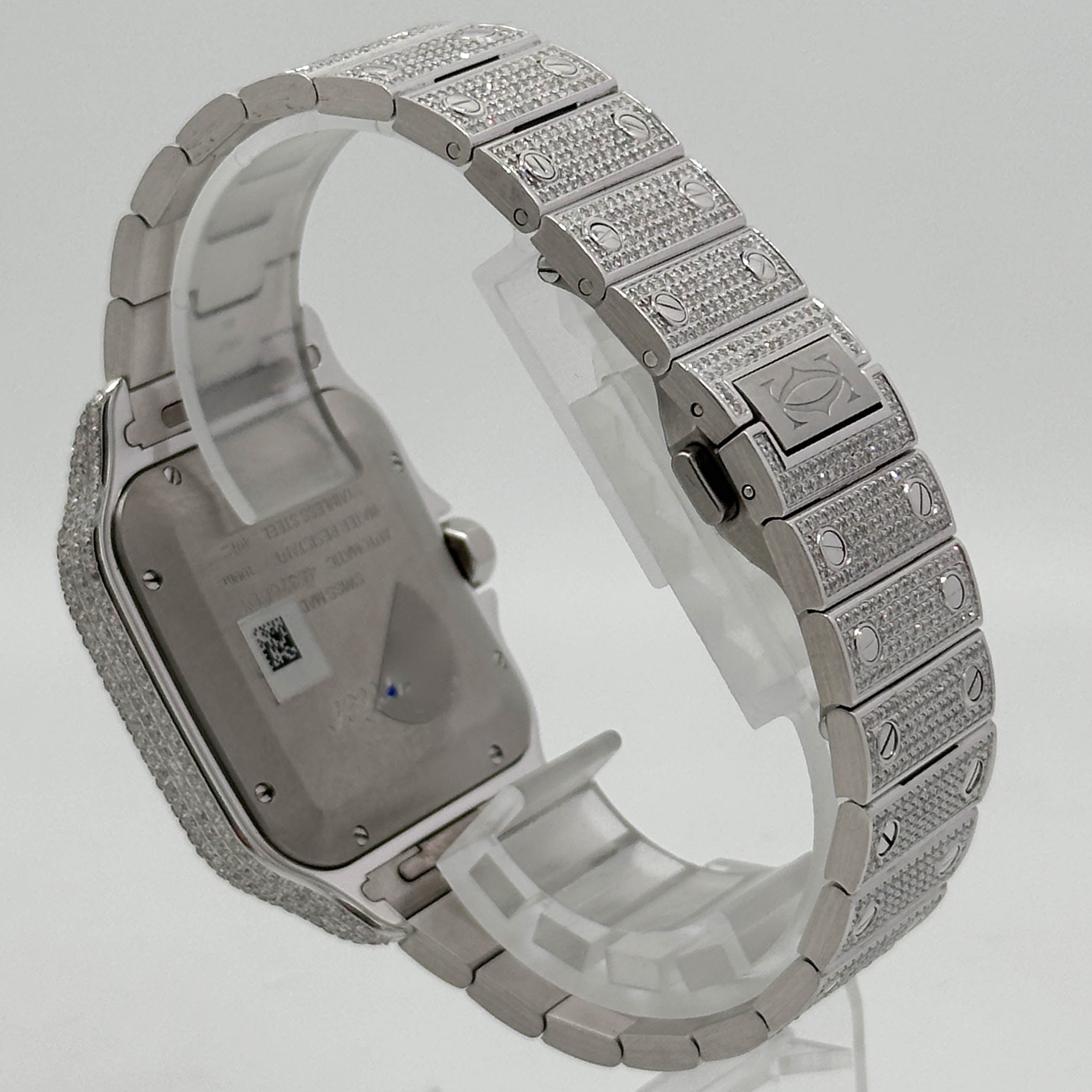 Cartier Santos Stahl Iced Out WSSA0062 - 2024