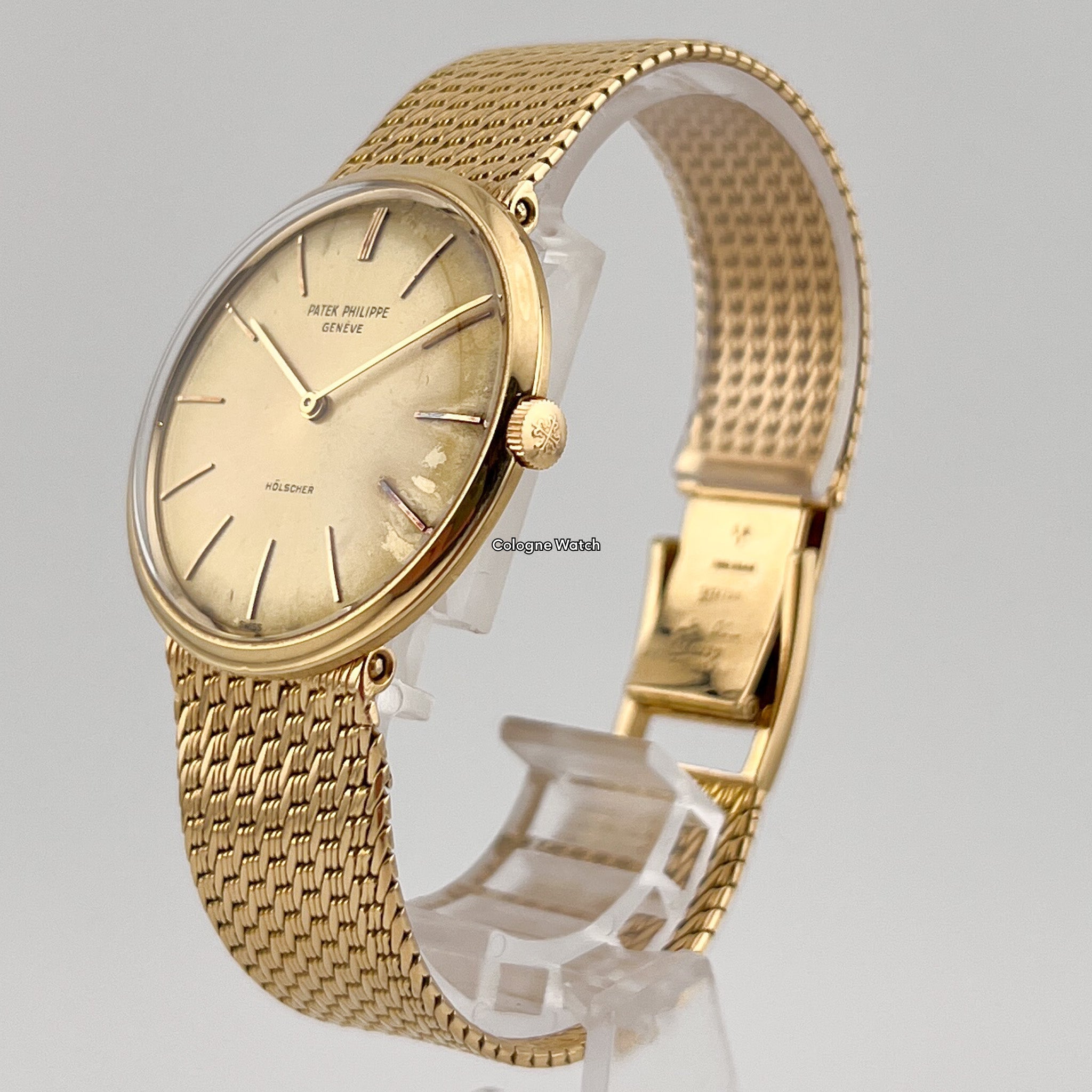 Patek Philippe Calatrava - 2591 disco volante, flying saucer, oversized double signed