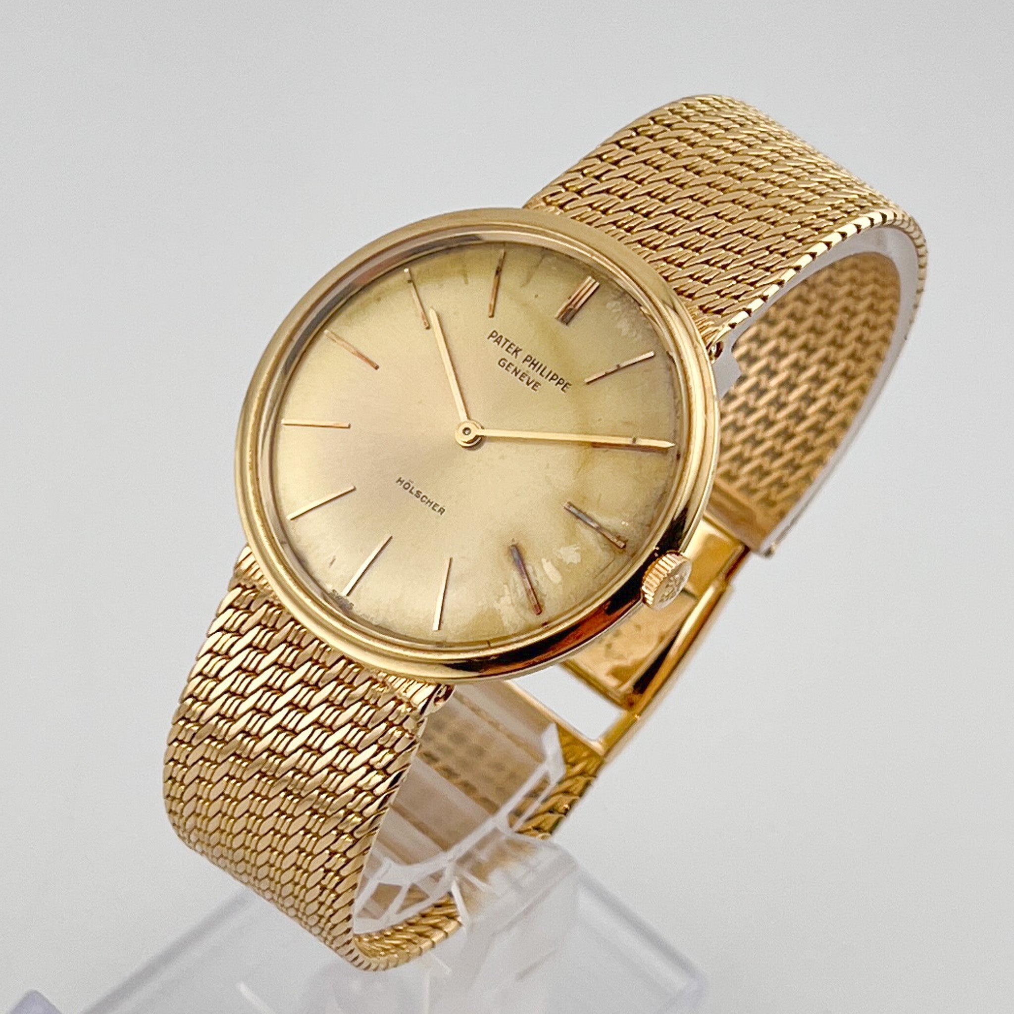 Patek Philippe Calatrava - 2591 disco volante, flying saucer, oversized double signed