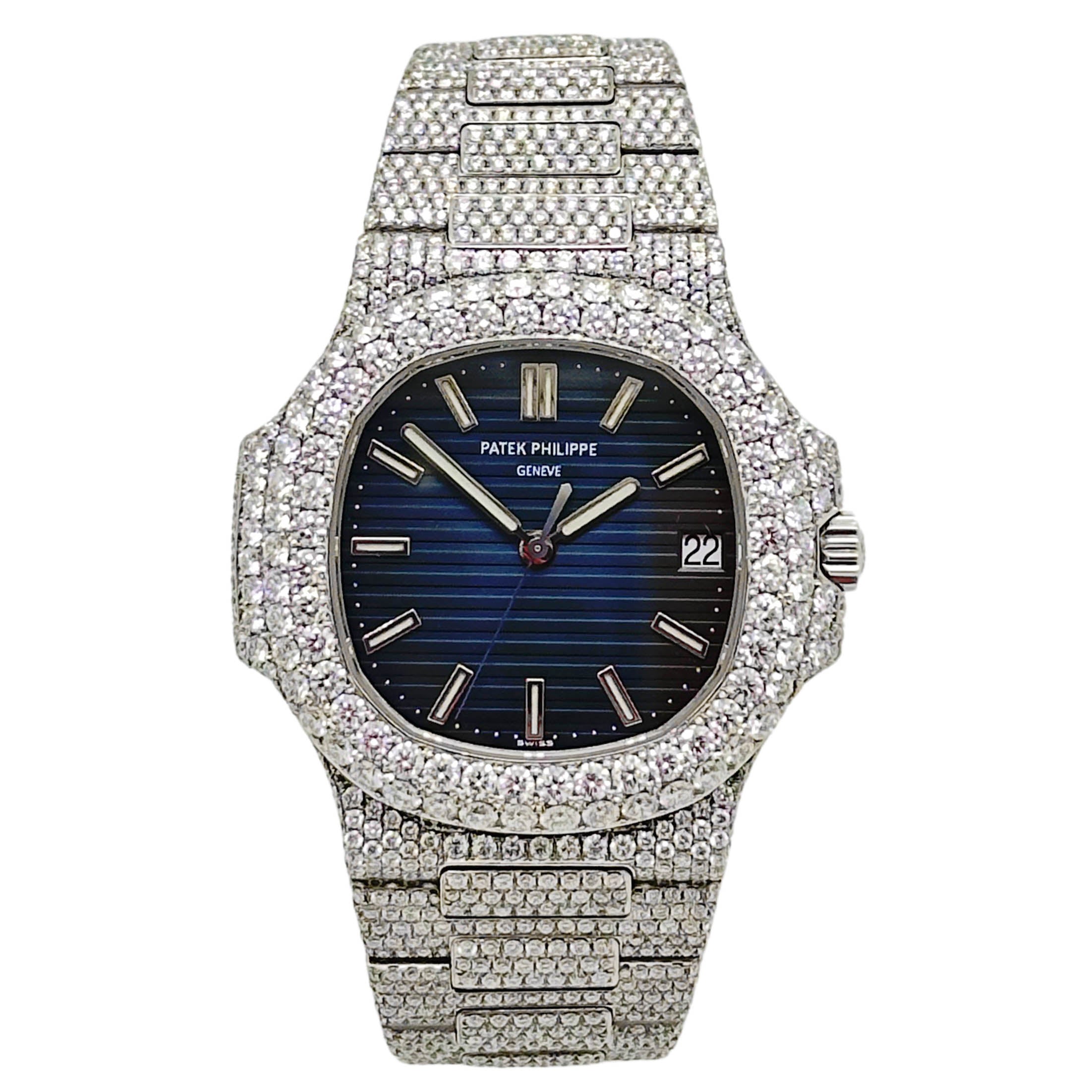 Patek Philippe Nautilus Steel Iced Out 5711/1A-001 - 2007 
