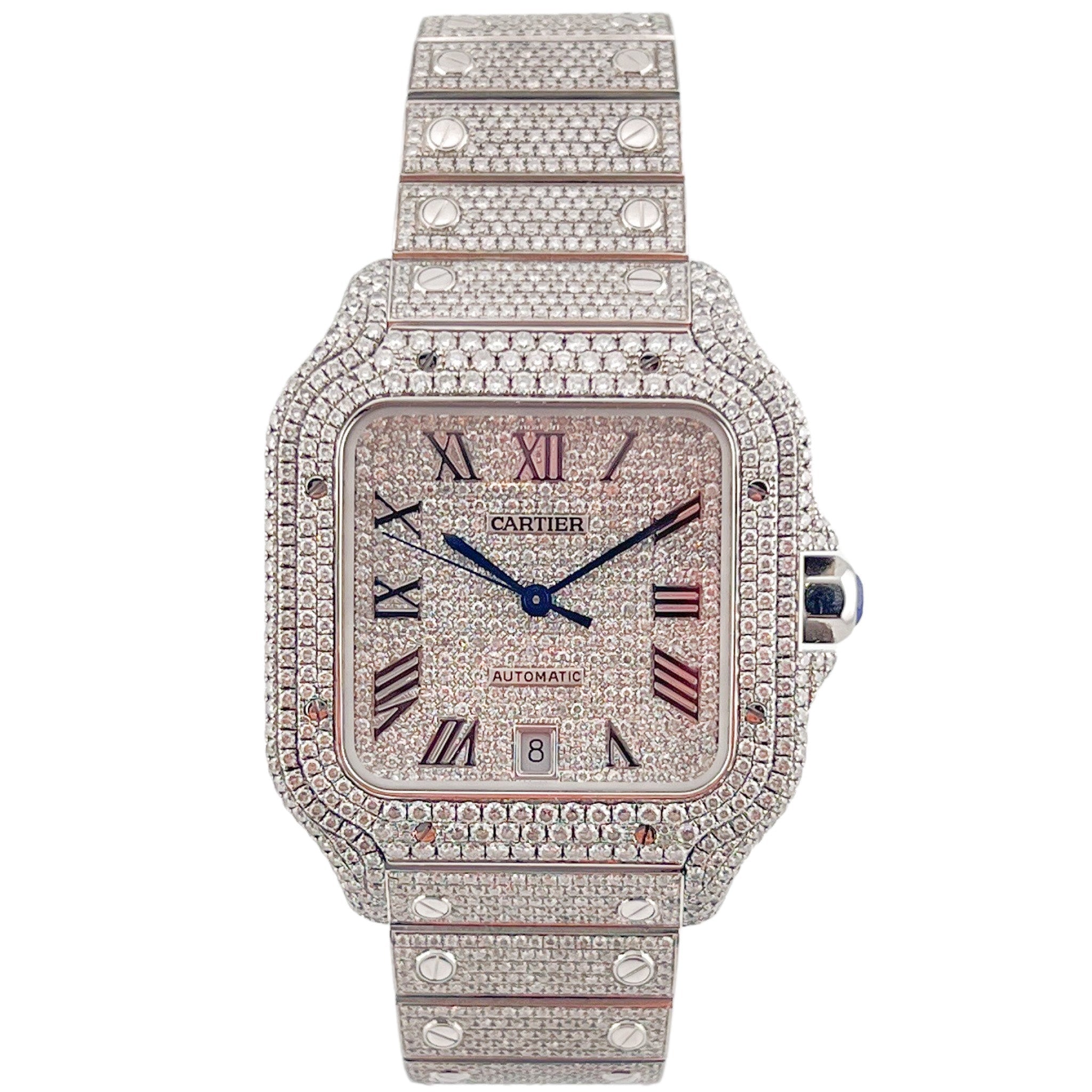 Cartier Santos Iced Out WSSA0018 - 2021