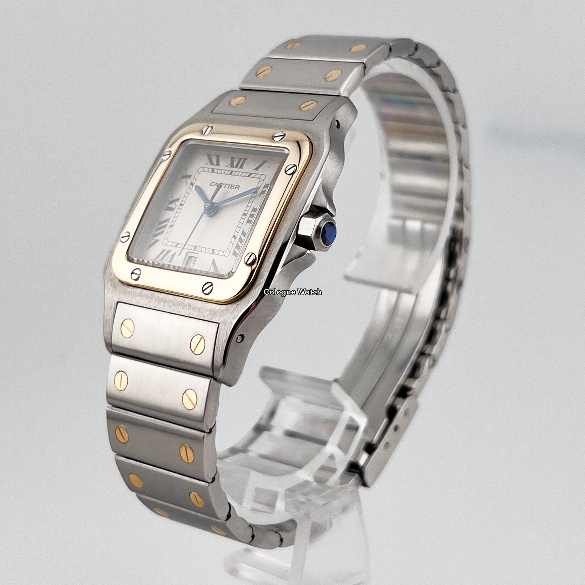 Cartier Santos Galbée Stahl/Gold - 187901