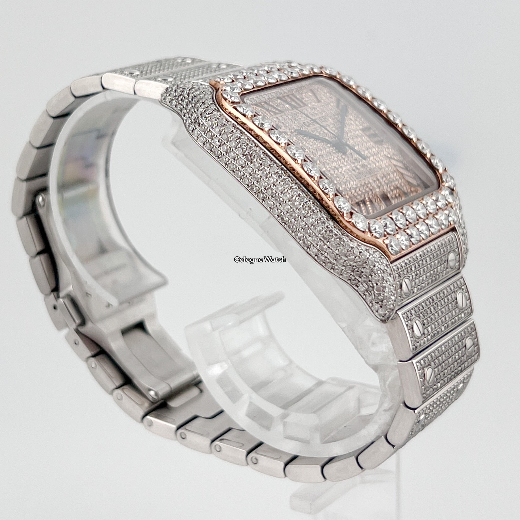 Cartier Santos Large - WSSA0009 Iced Out