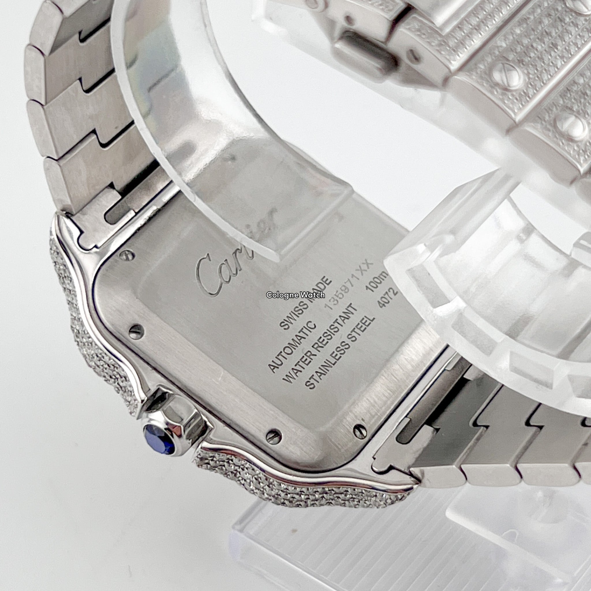 Cartier Santos Large - WSSA0009 Iced Out
