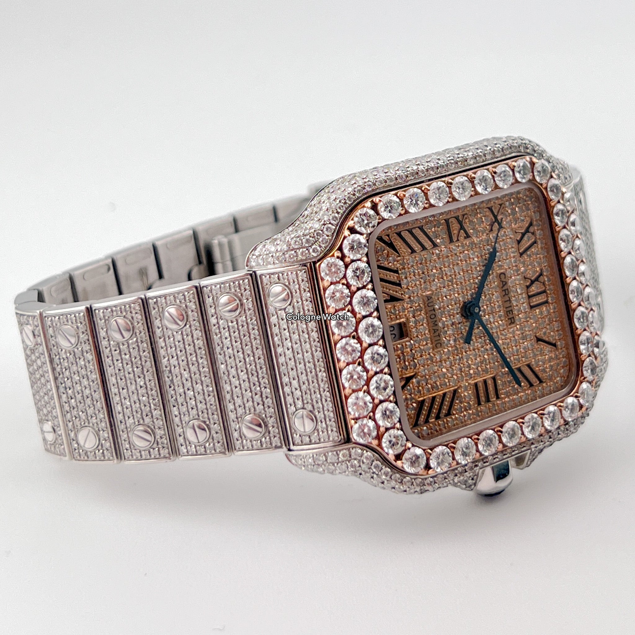 Cartier Santos Large - WSSA0009 Iced Out