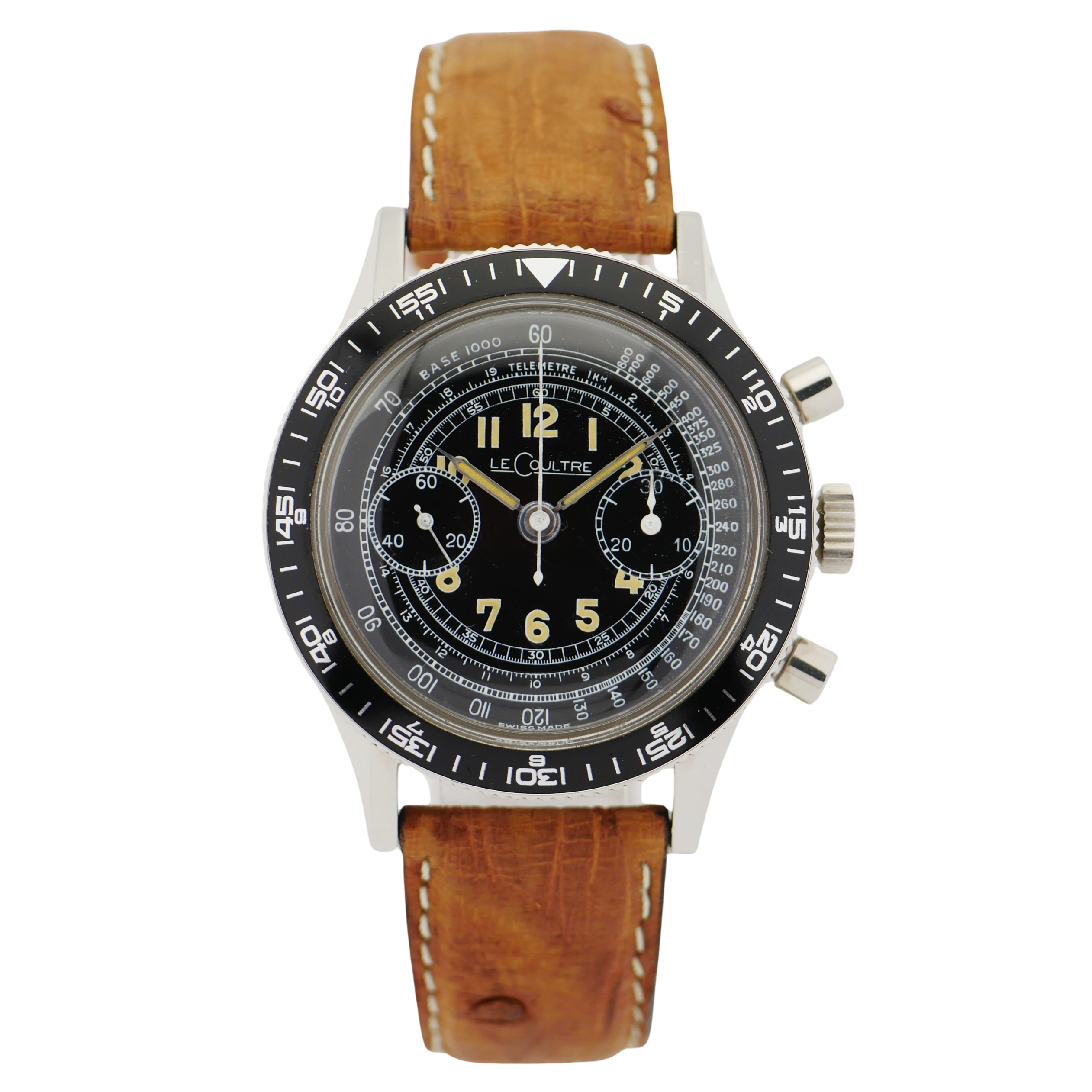 LeCoultre Chronograph Telemetre Stahl