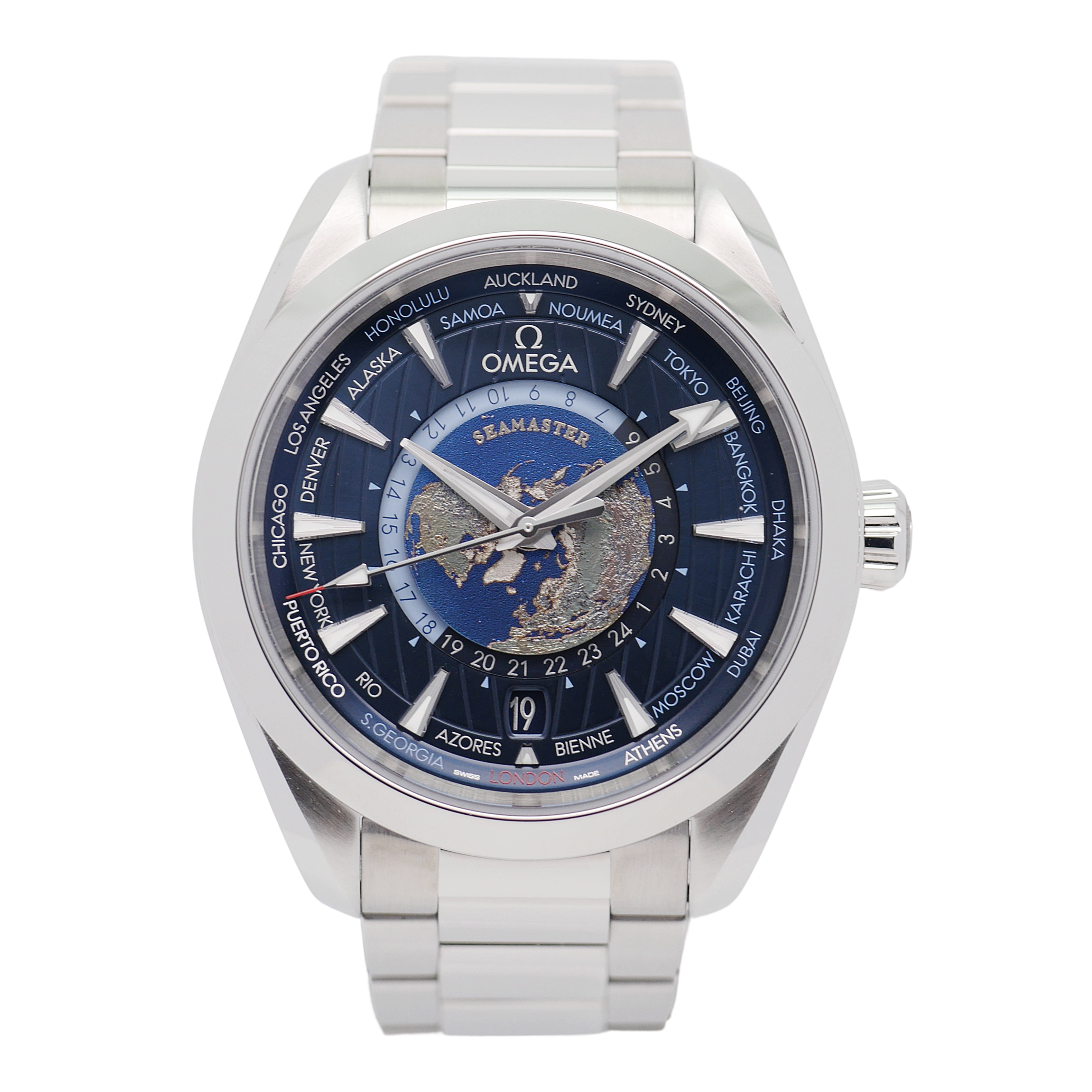 Omega Seamaster Aqua Terra Worldtimer Stahl 220104322030 - 2023