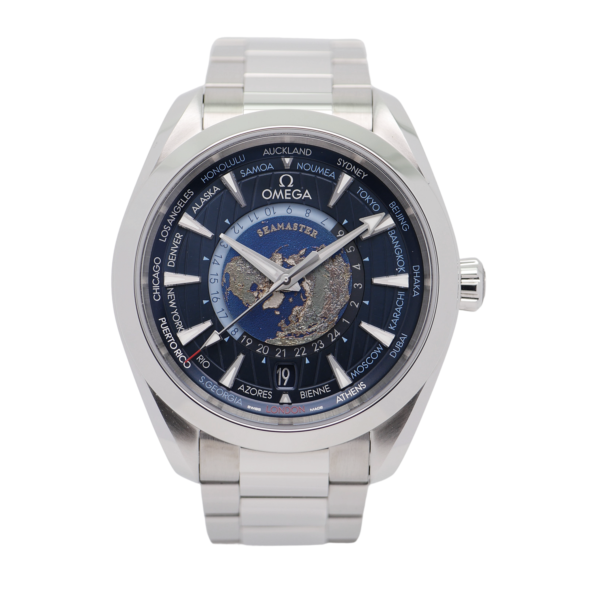 Omega Seamaster Aqua Terra GMT Worldtimer Stahl 22010432203001 - 2023