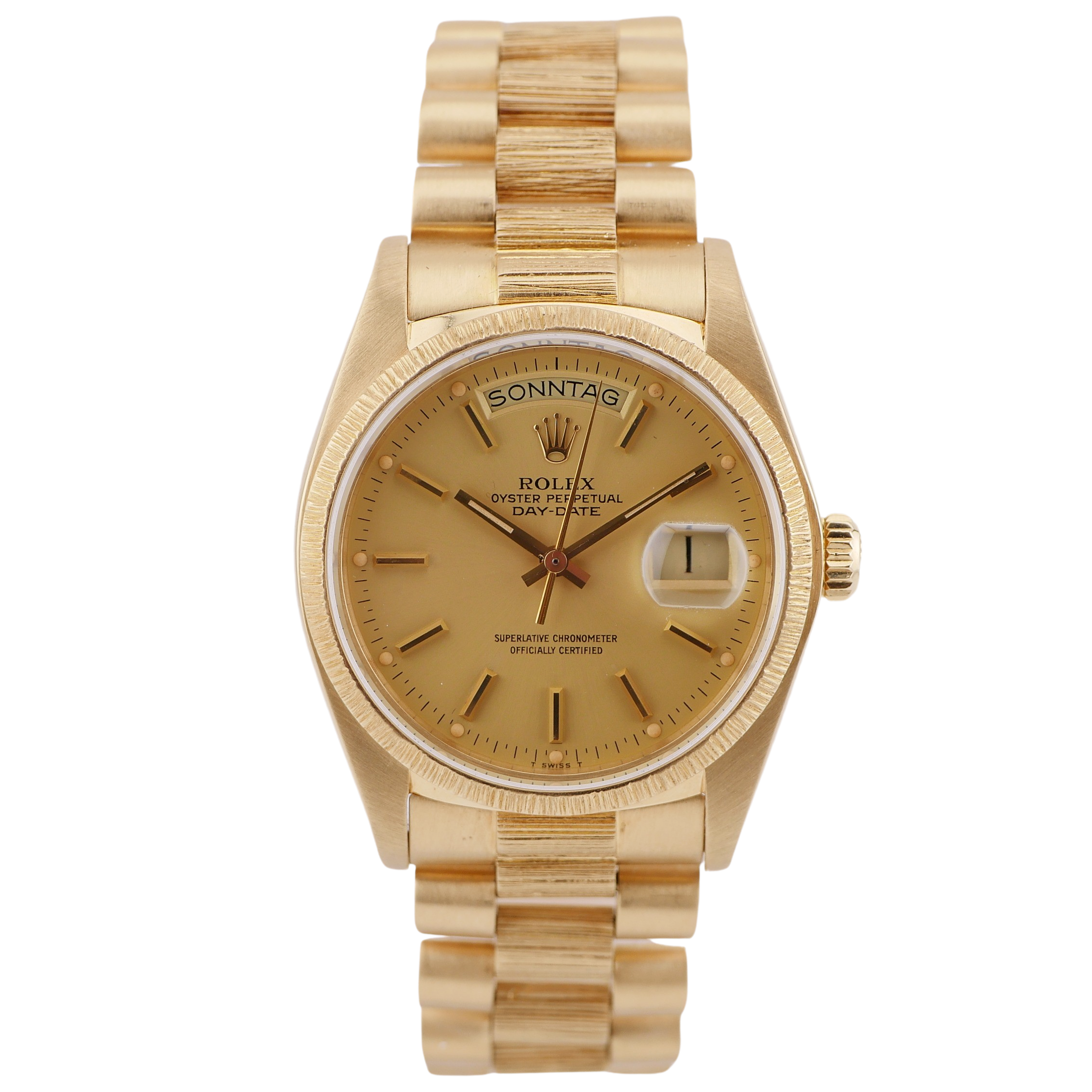 Rolex Day-Date 36 ''Borke'' Gelbgold 18078 - 1980