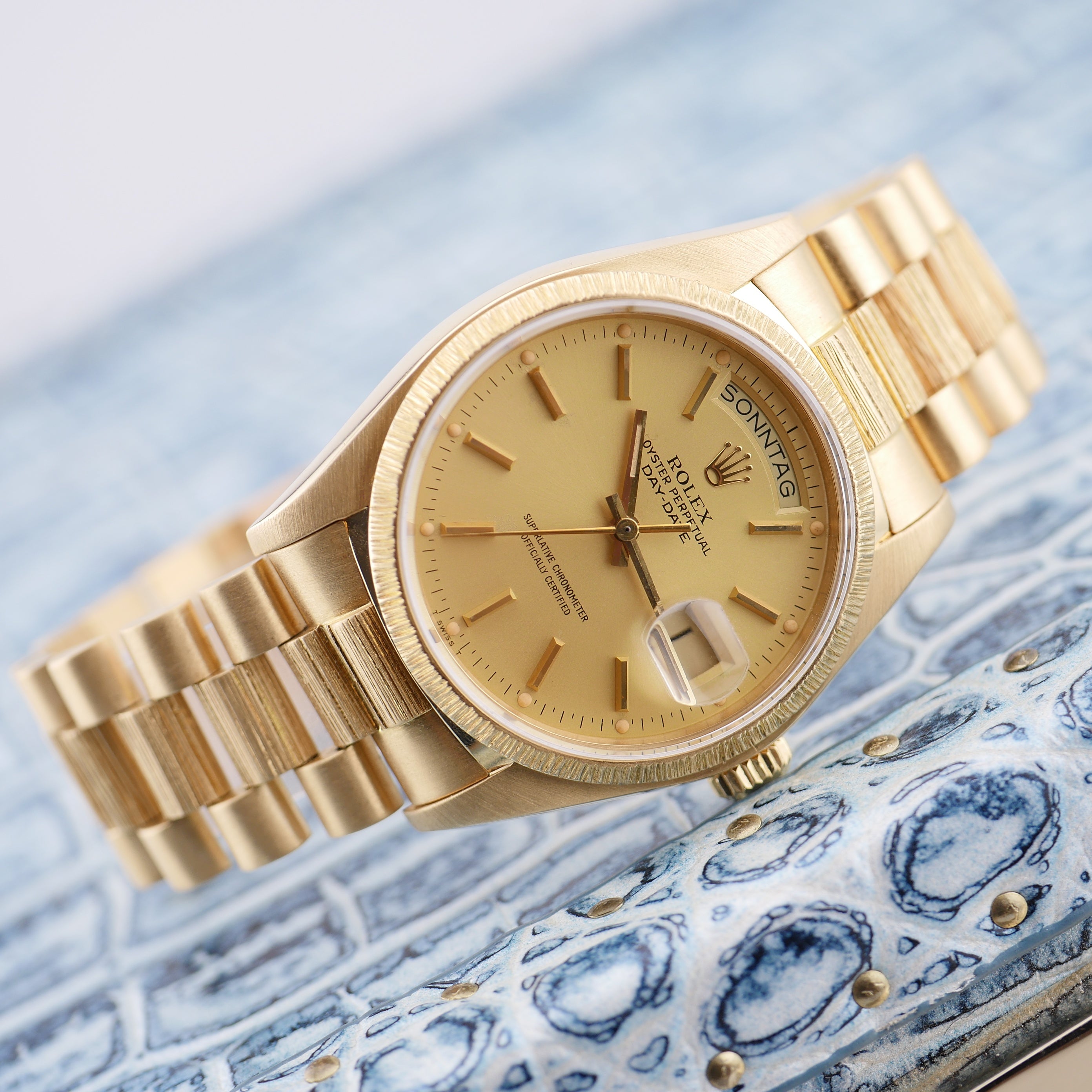 Rolex Day-Date 36 ''Borke'' Gelbgold 18078 - 1980