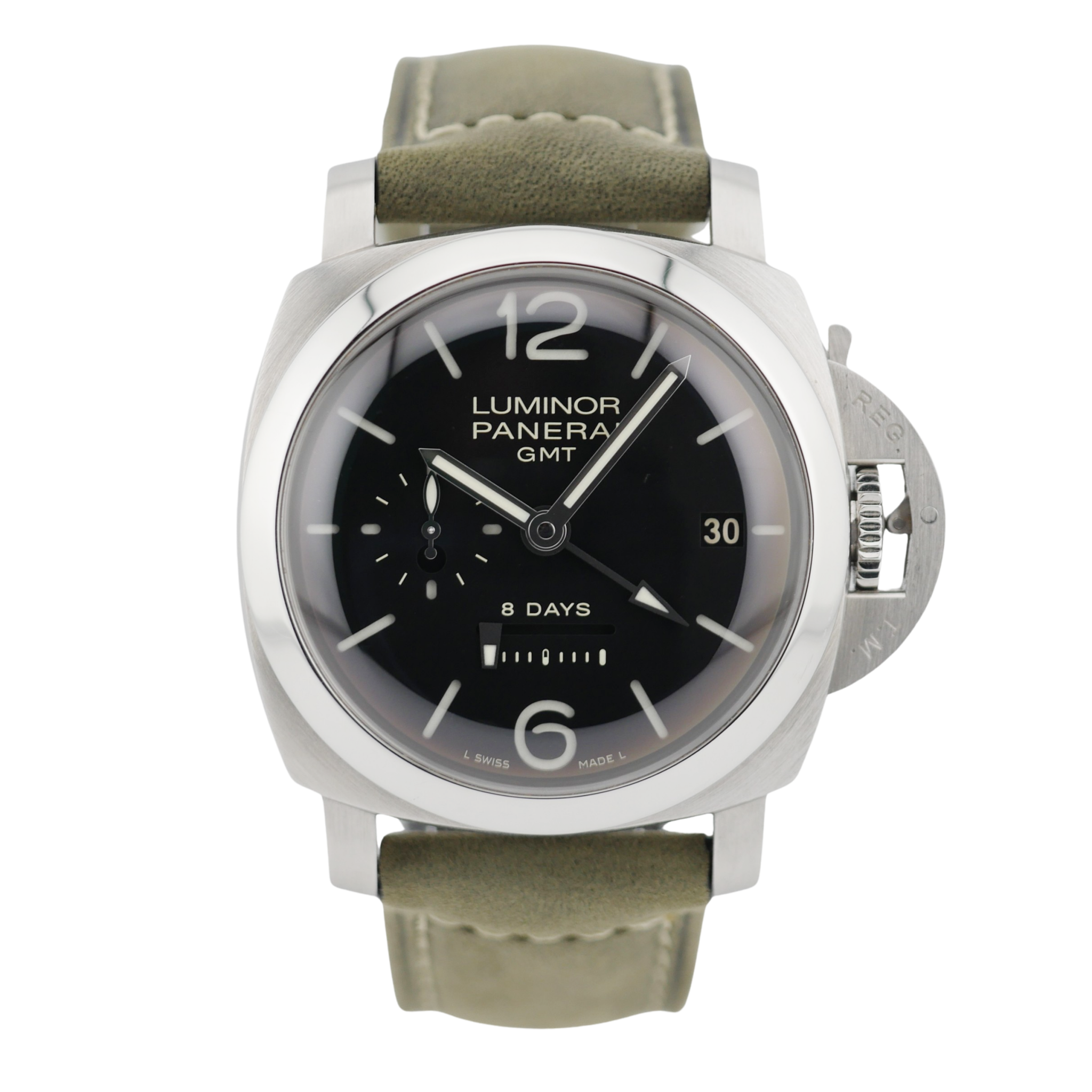 Panerai Luminor 1950 8 Days GMT Stahl PAM00233
