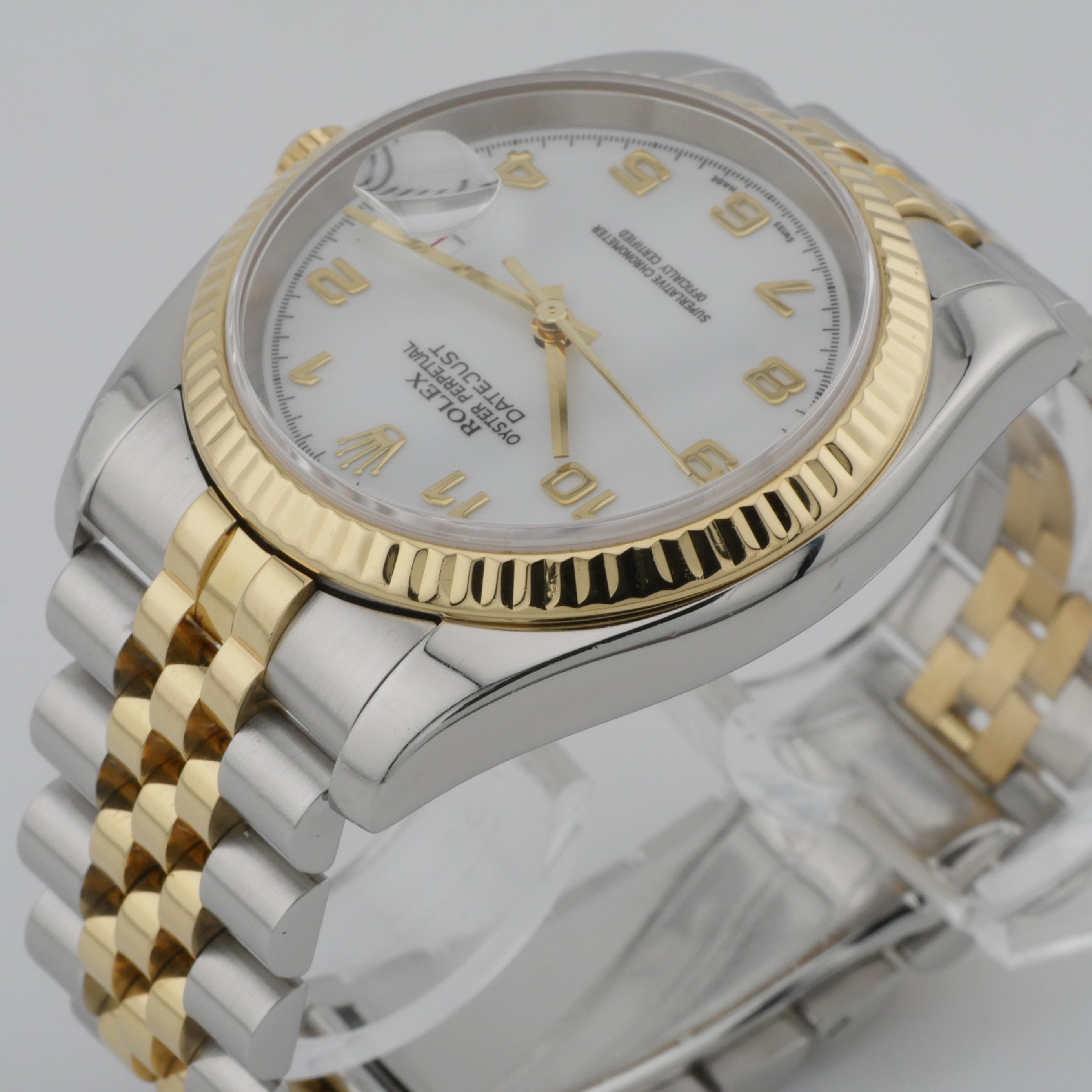 Rolex Datejust 36mm Stahl / Gelbgold 116233 - 2004 "Rolex Service-Card 12/2022"