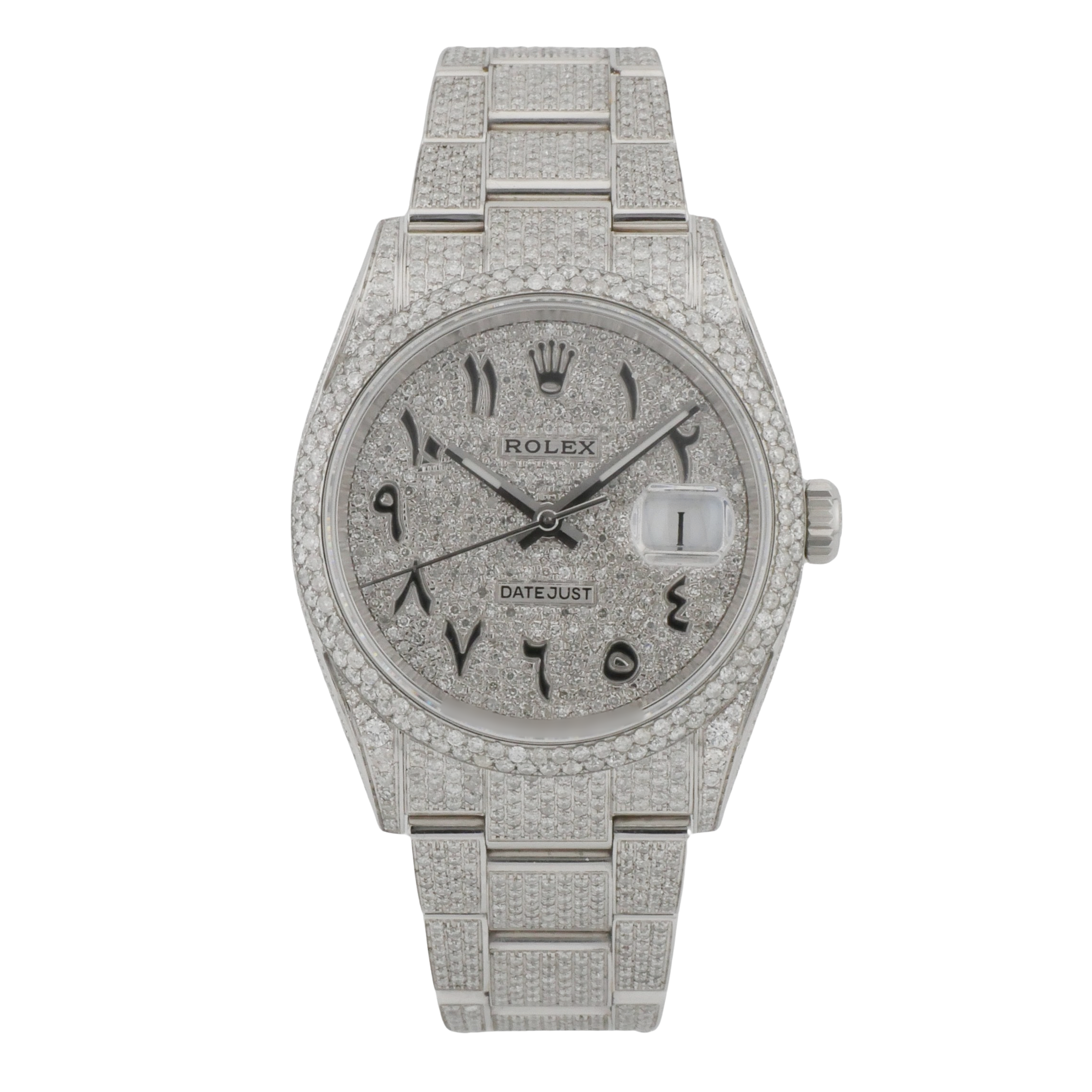 Rolex Datejust 36 Stahl / Iced Out 126200 - 2024