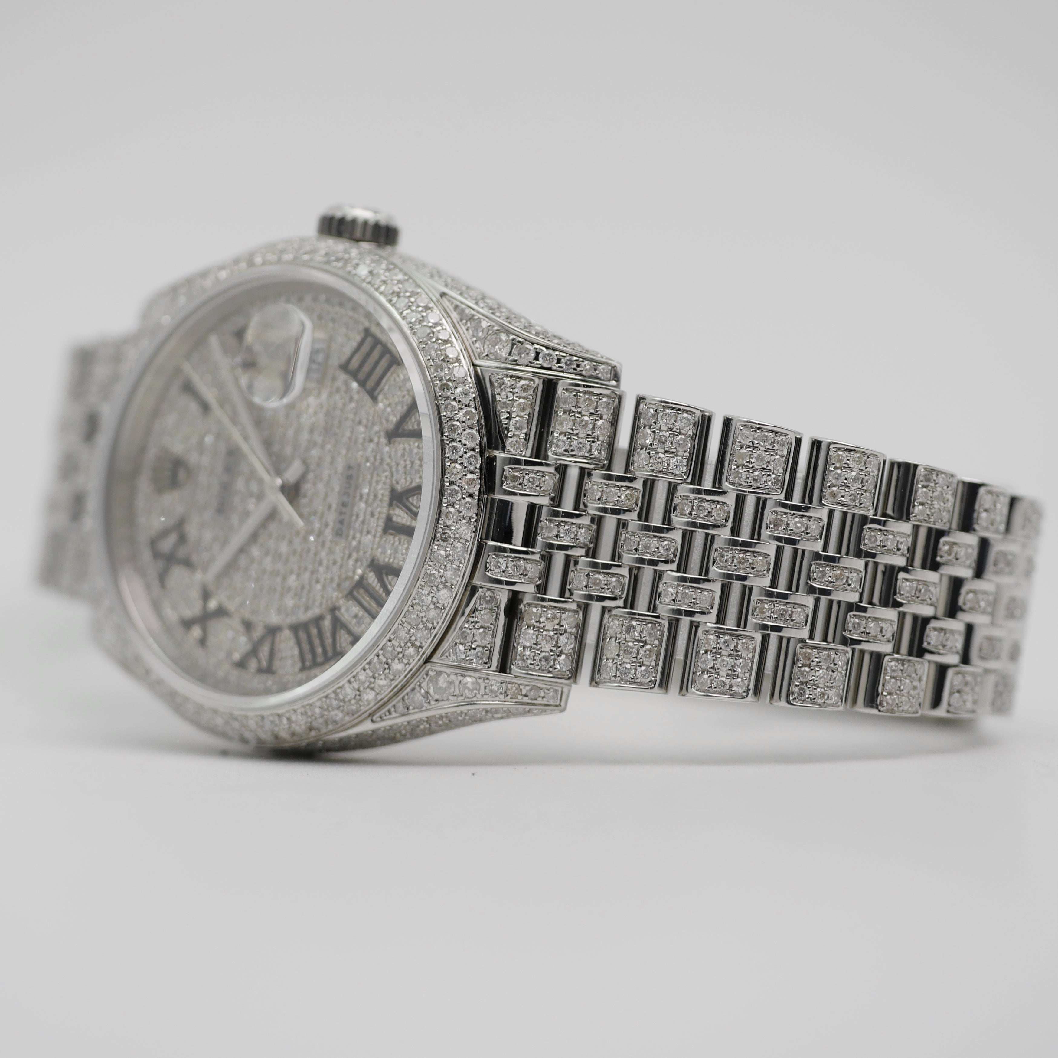 Rolex Datejust 36 Stahl / Iced Out 126200 - 2023