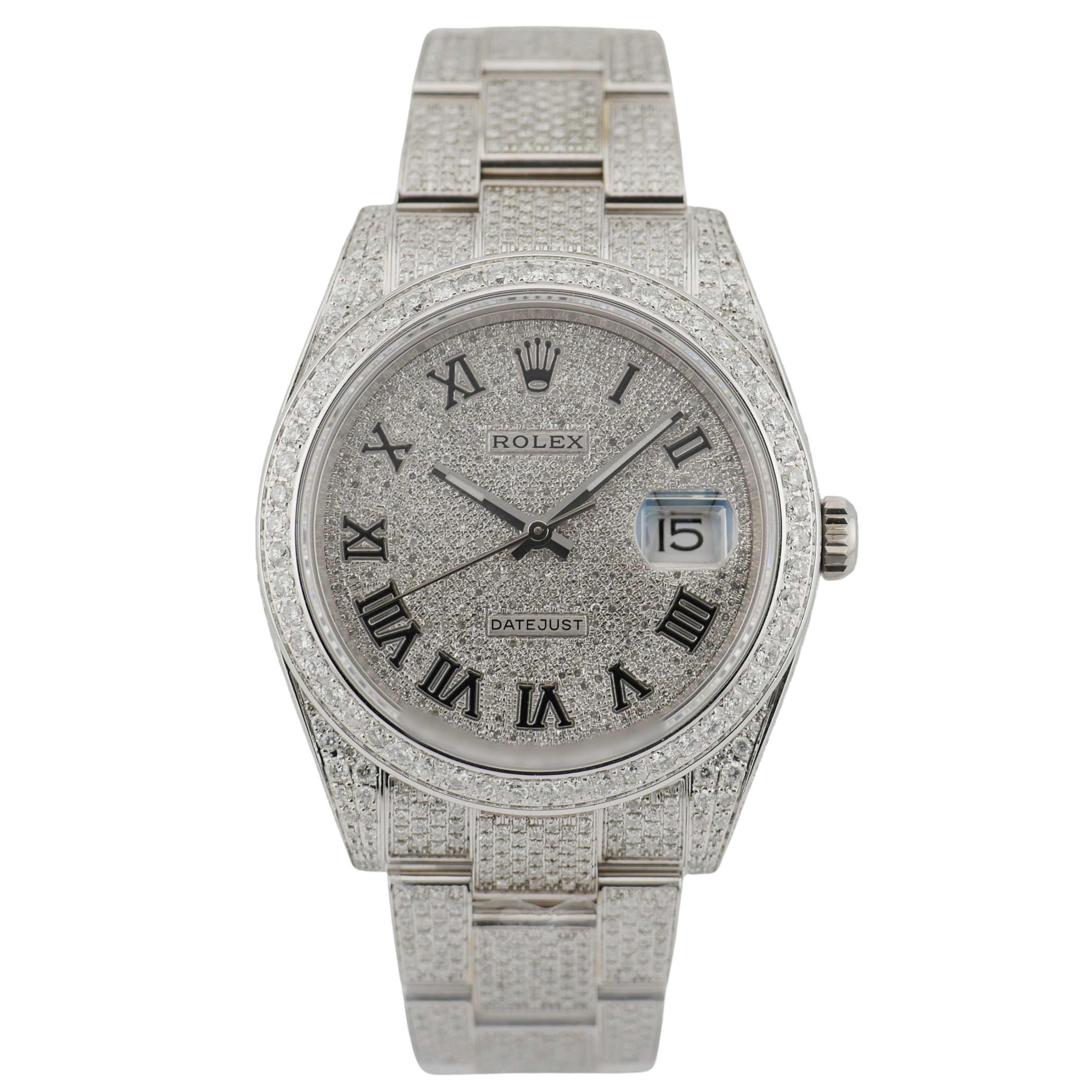 Rolex Datejust 41 Stahl Iced Out 126300 - 2025