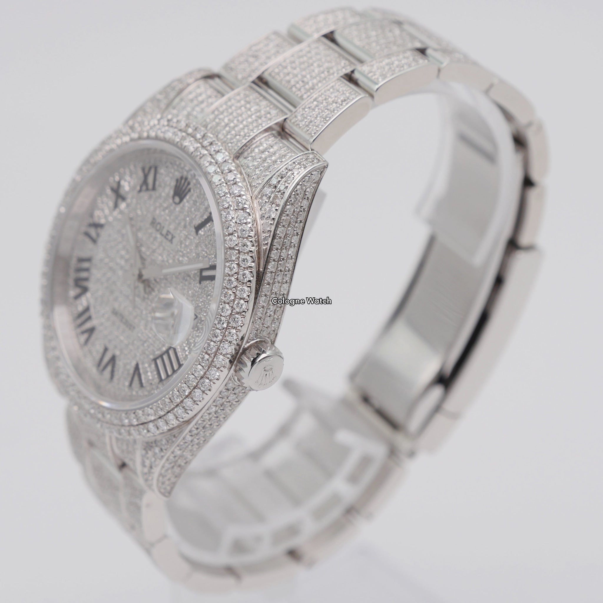 Rolex Datejust 41 Stahl Iced Out 126300 - 2021