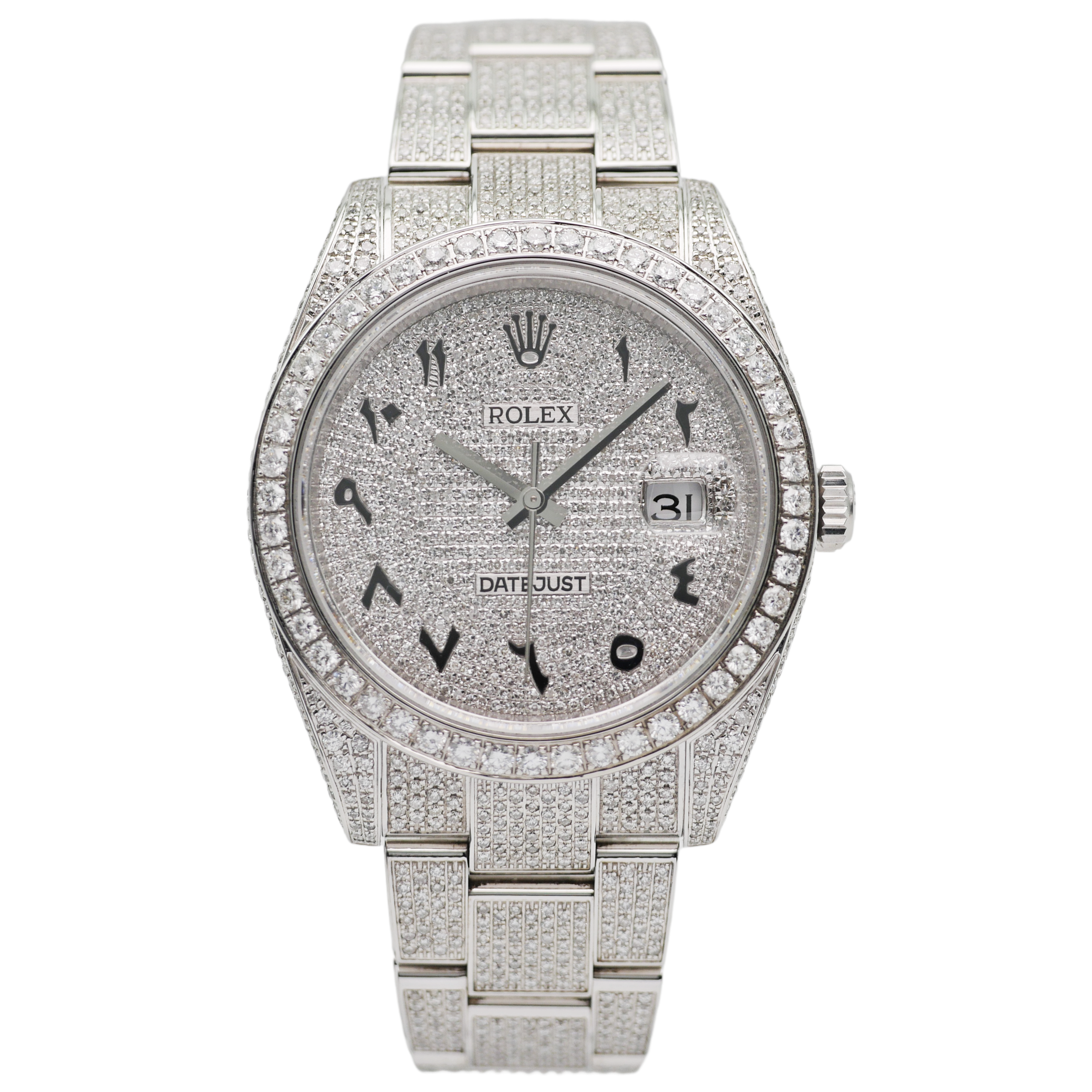 Rolex Datejust 41 Stahl Iced out 126300 - 2023
