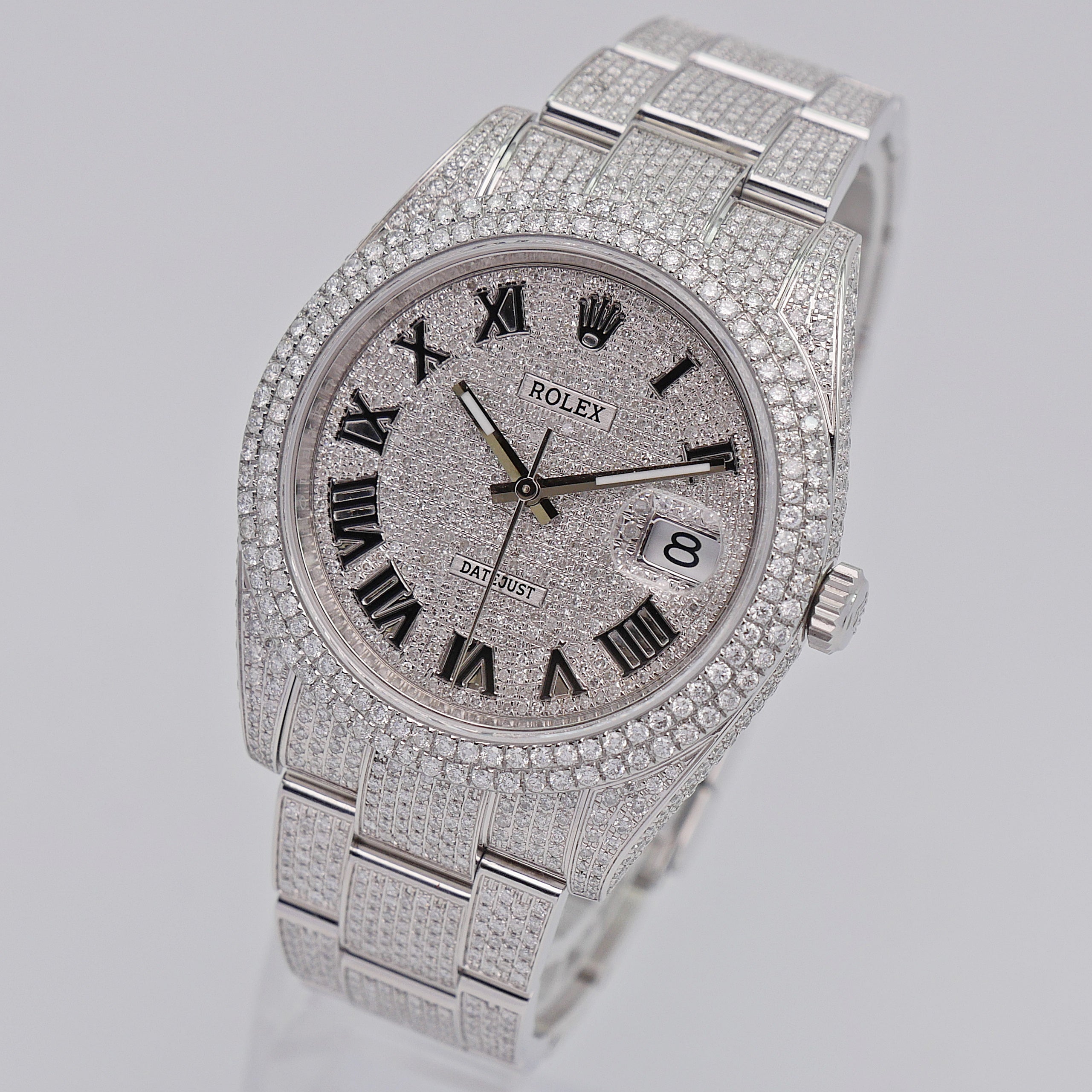 Rolex Datejust 41 Stahl / Iced Out 126300 - 2021
