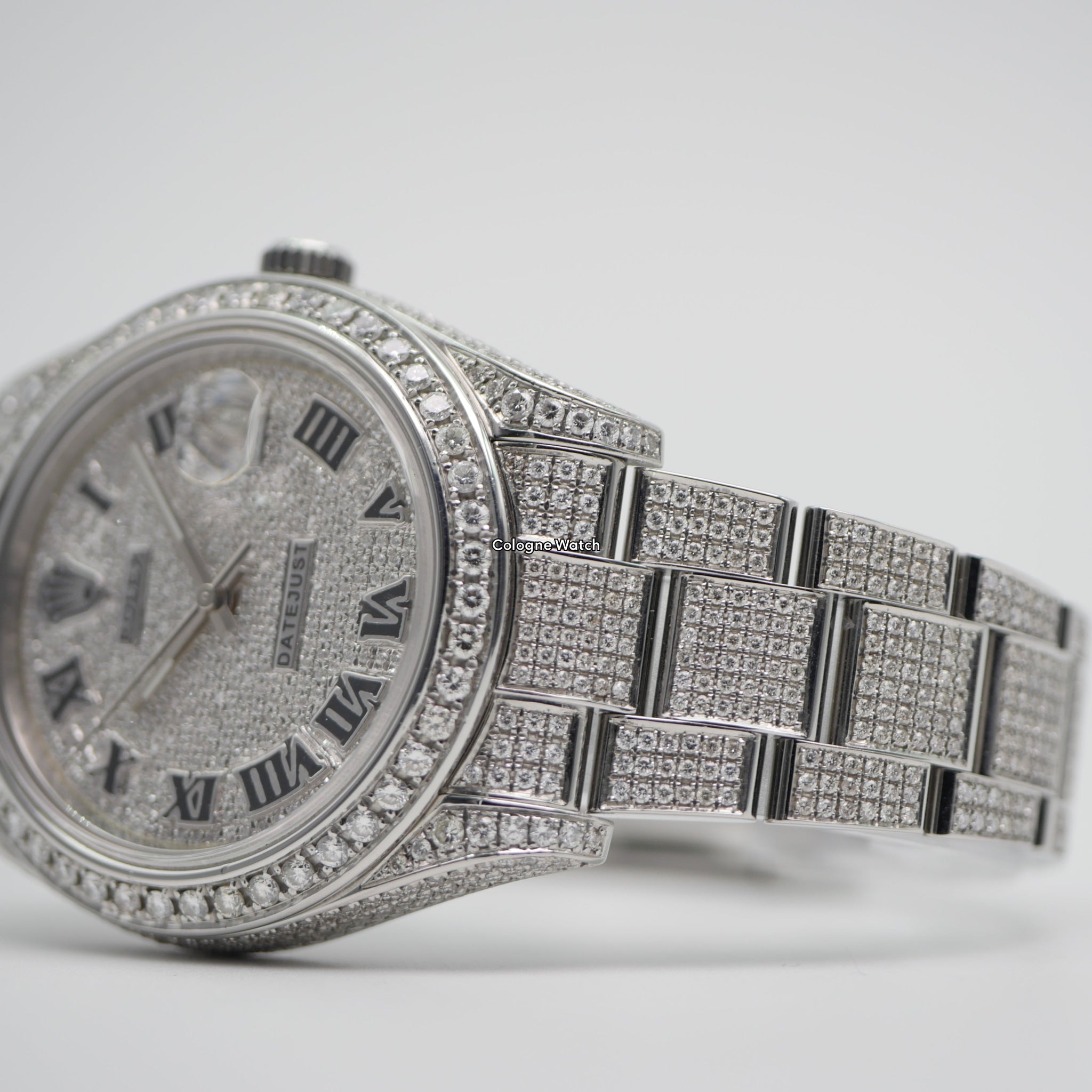 Rolex Datejust II Iced Out Stahl 116300