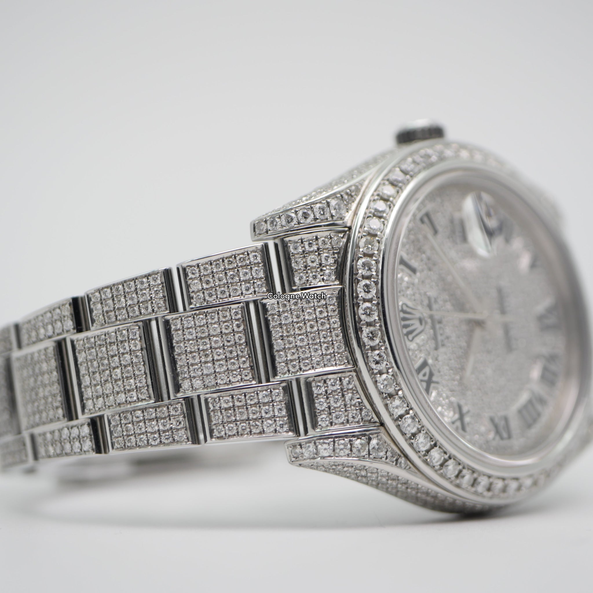 Rolex Datejust II Iced Out Stahl 116300