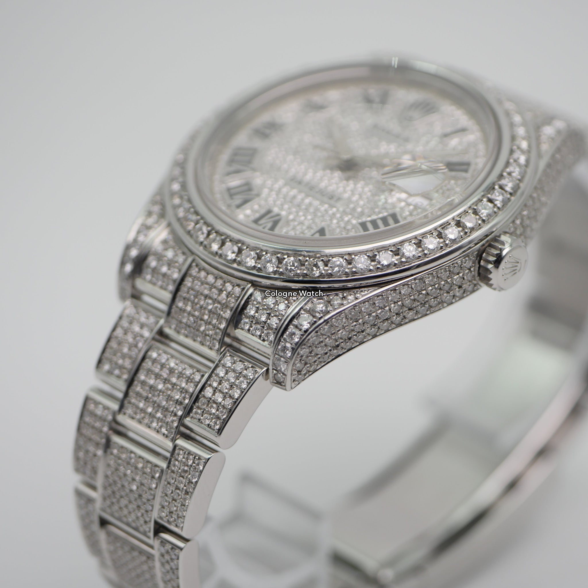 Rolex Datejust II Iced Out Stahl 116300