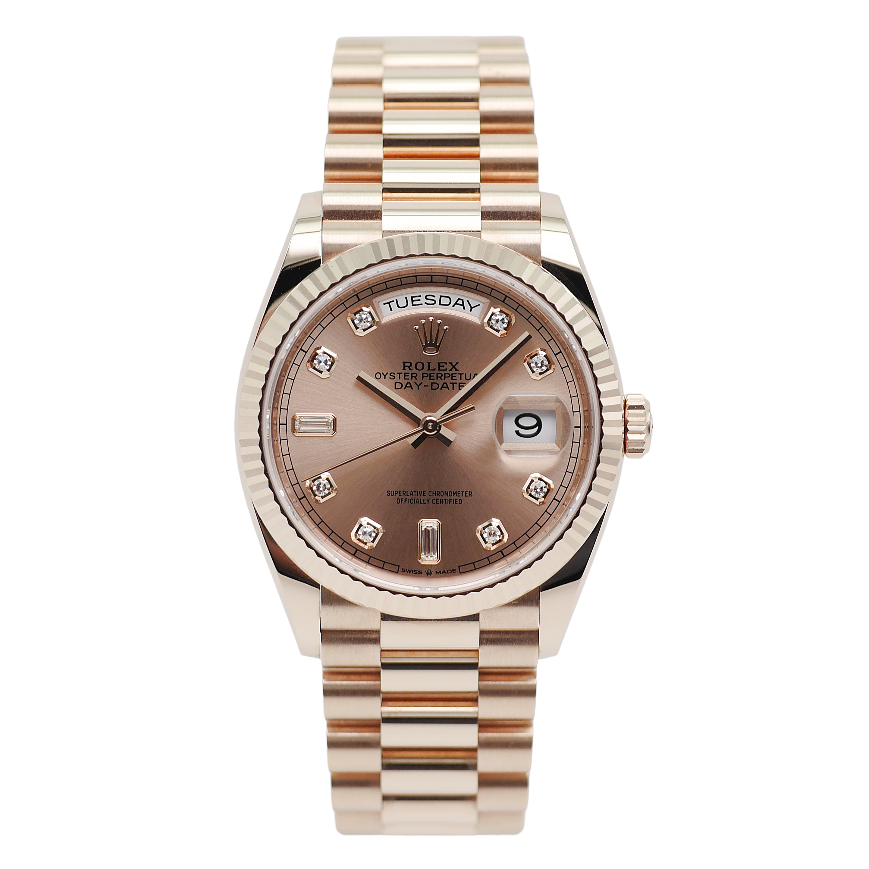 Rolex Day-Date 36 Roségold 128235 - 2023 ''verklebt''