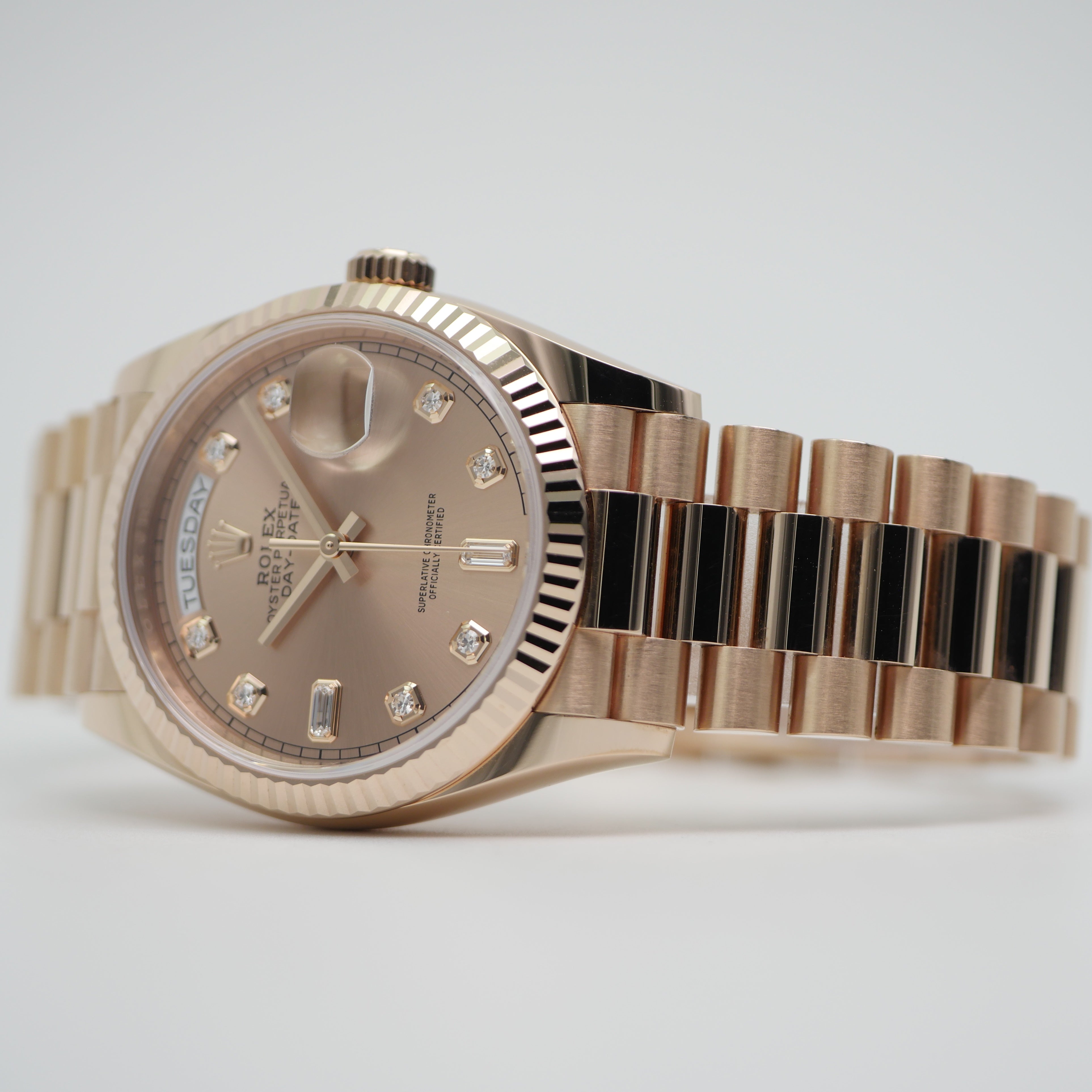 Rolex Day-Date 36 Roségold 128235 - 2023 ''verklebt''
