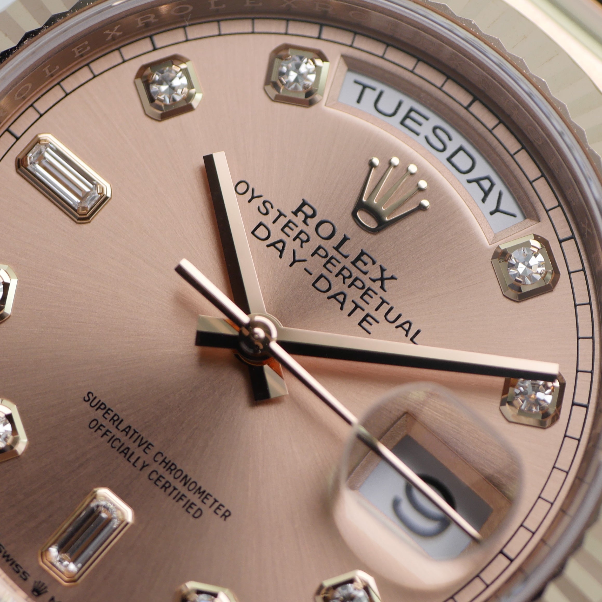 Rolex Day-Date 36 Roségold 128235 - 2023 ''verklebt''