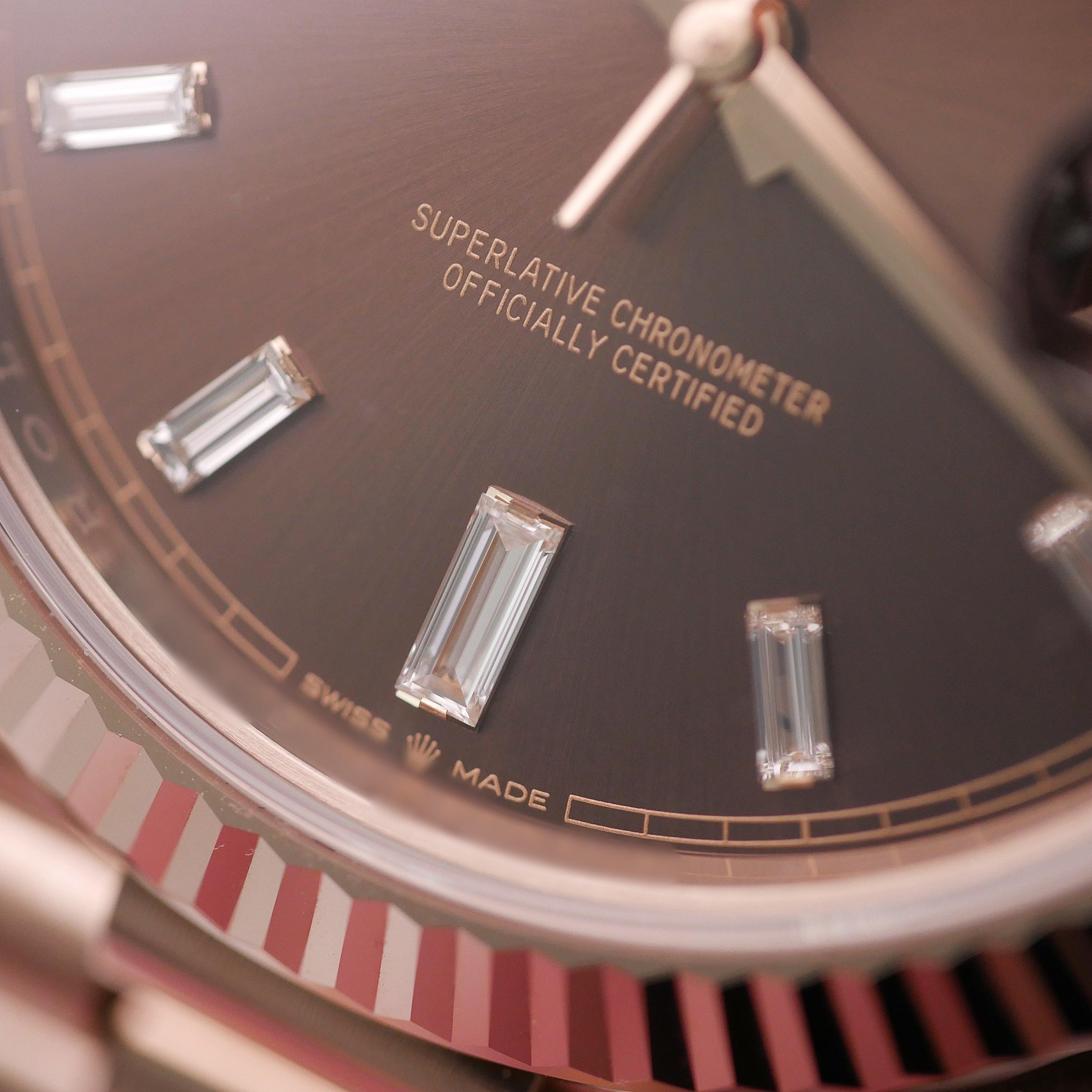 Rolex Day-Date 40 228235 - 2017 Chocolate Baguette Dial