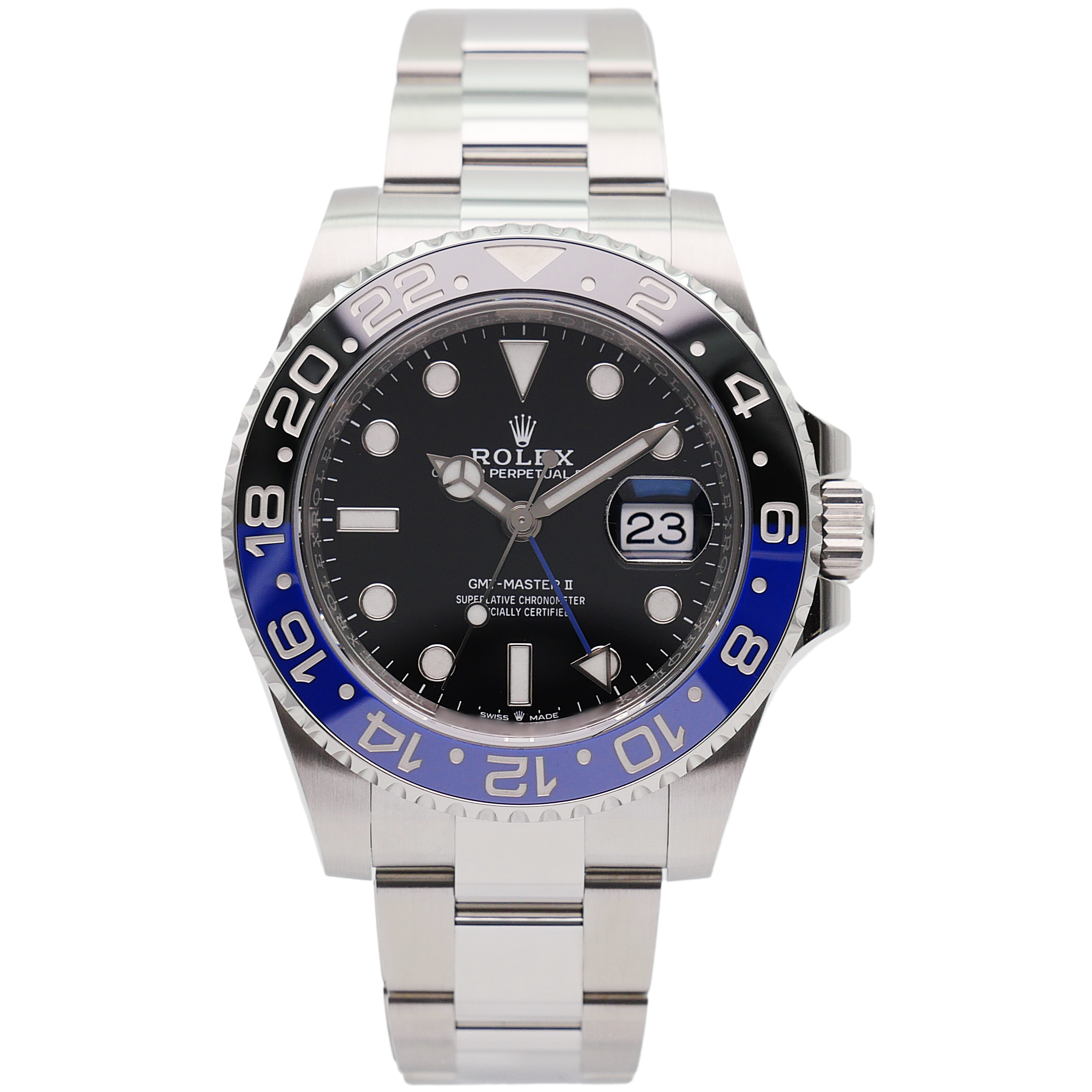 Rolex GMT-Master II Stahl 126710BLNR - 2023