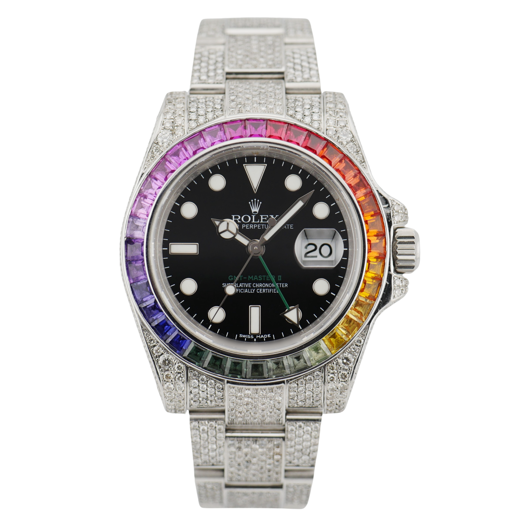 Rolex GMT-Master II Iced Out Stahl 116710LN
