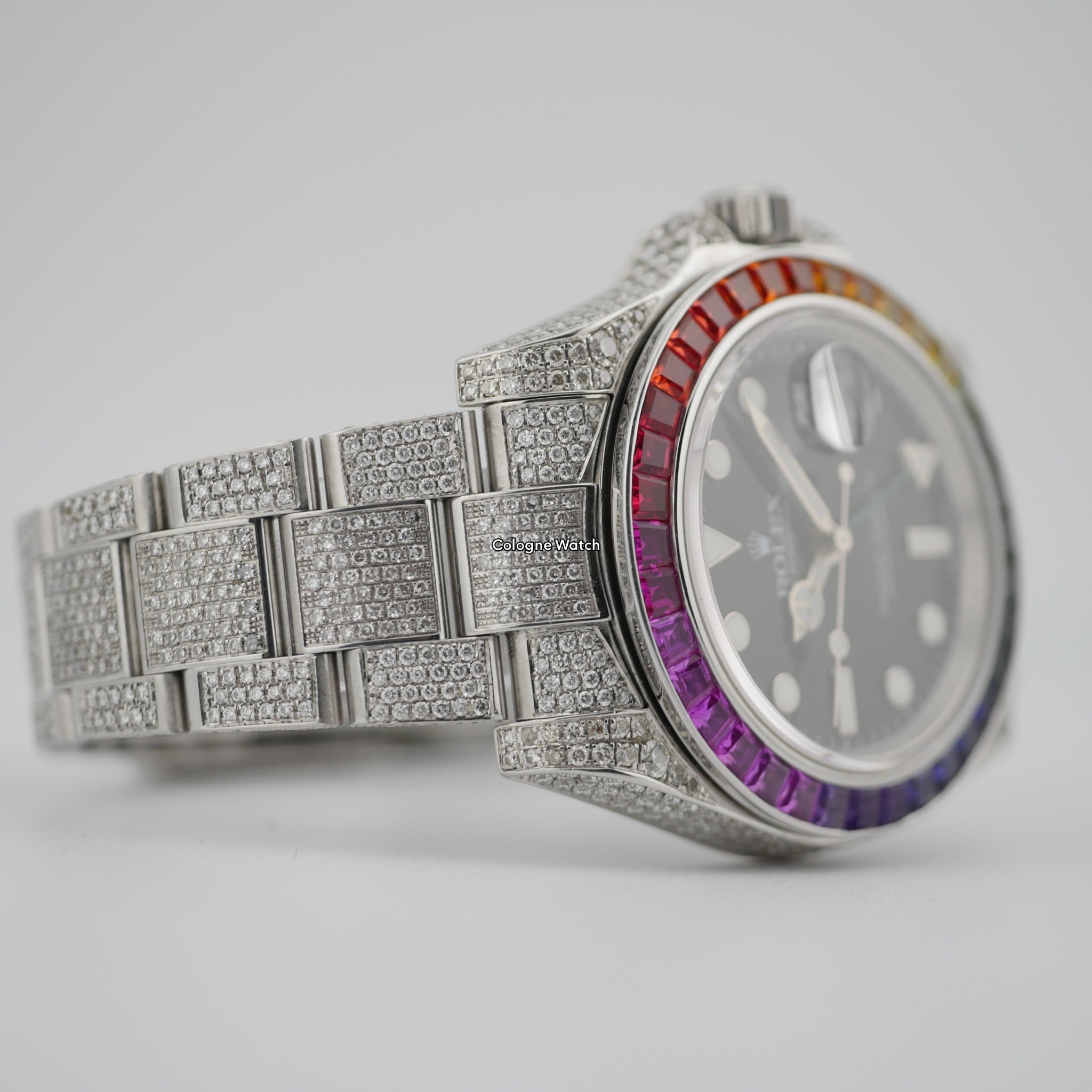Rolex GMT-Master II Iced Out Stahl 116710LN