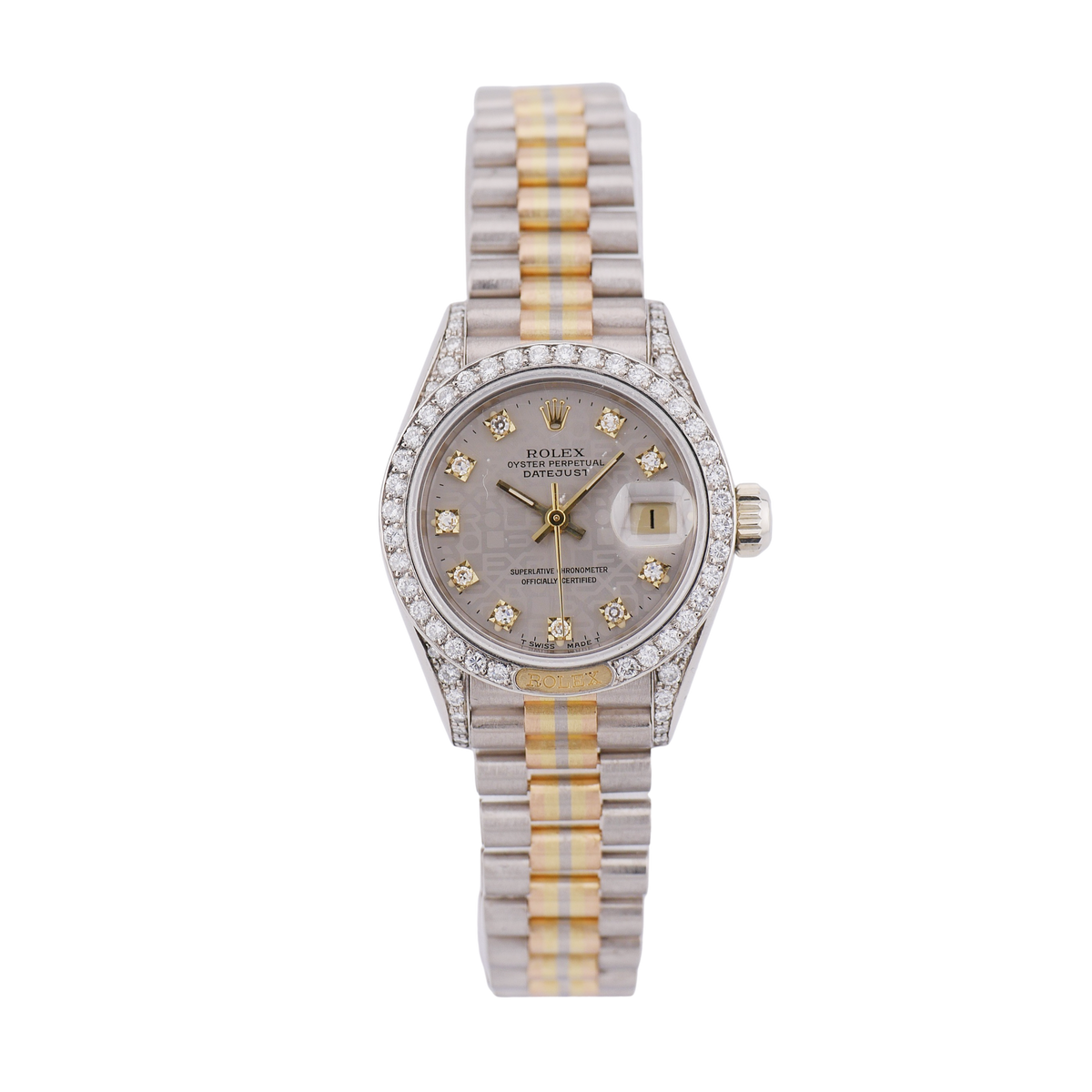 Rolex Lady-Datejust 26 Tridor Dreifarbgold 69159 - 1986 "Factory Setting"
