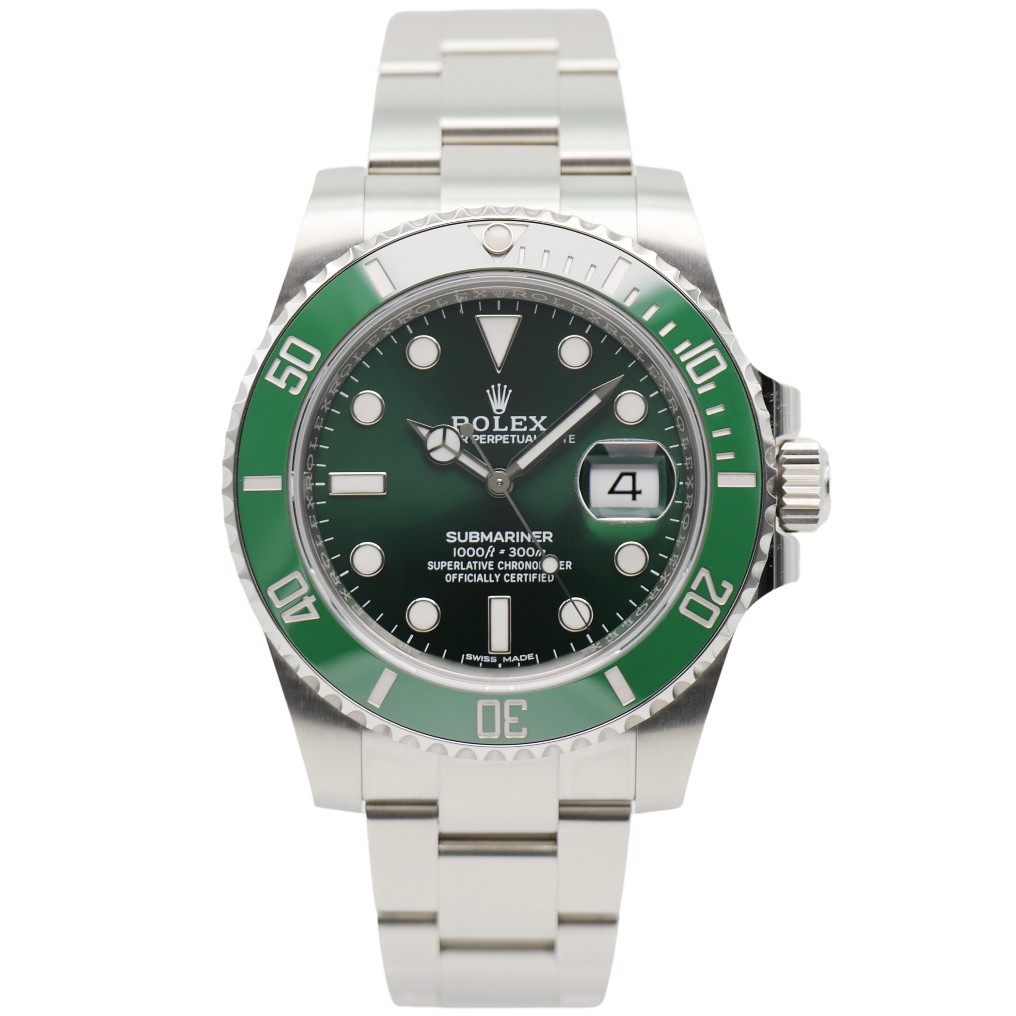 Rolex Submariner Date Stahl 116610LV ''Hulk'' - 2020 ''Ungetragen''