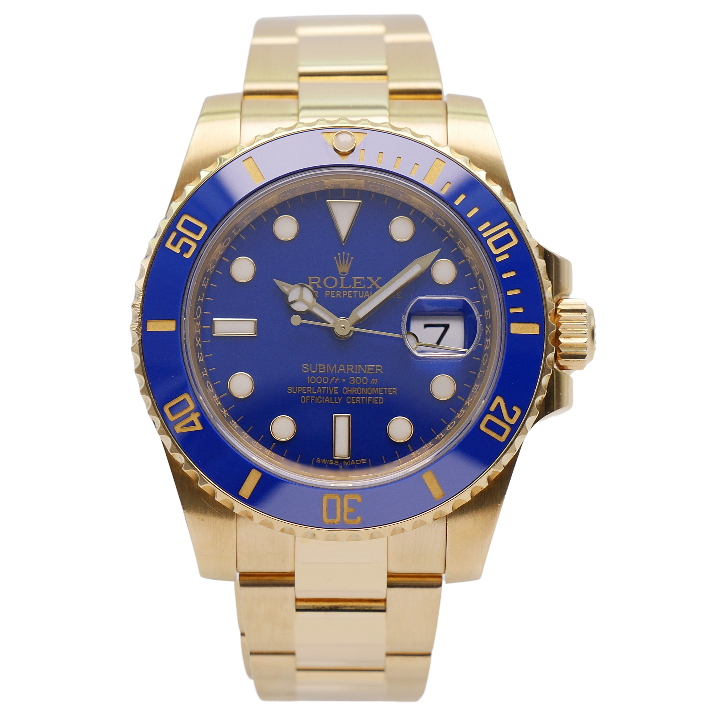 Rolex Submariner 40 Gelbgold 116618LB - 2012
