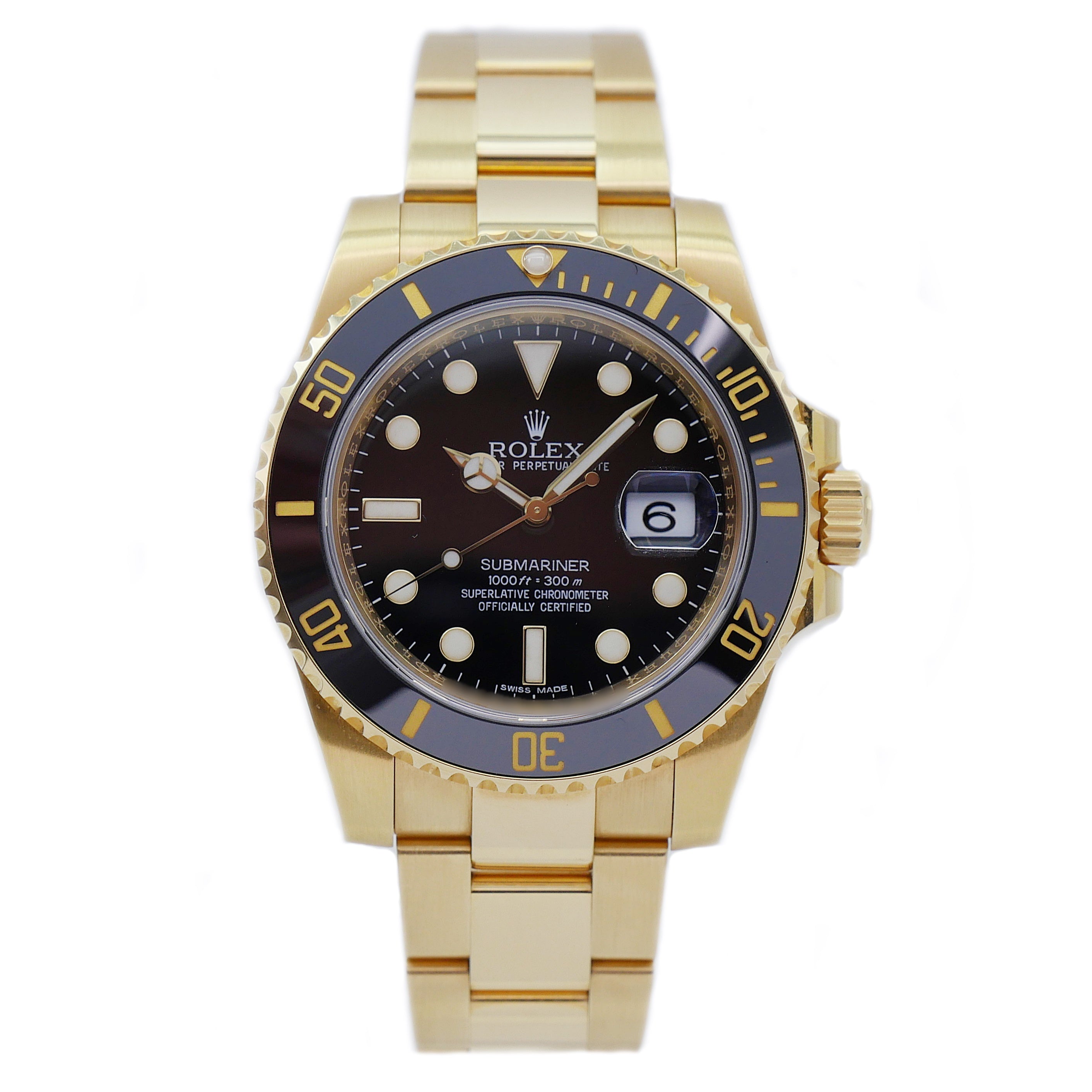 Rolex Submariner 40 Gelbgold 116618LN - 2018