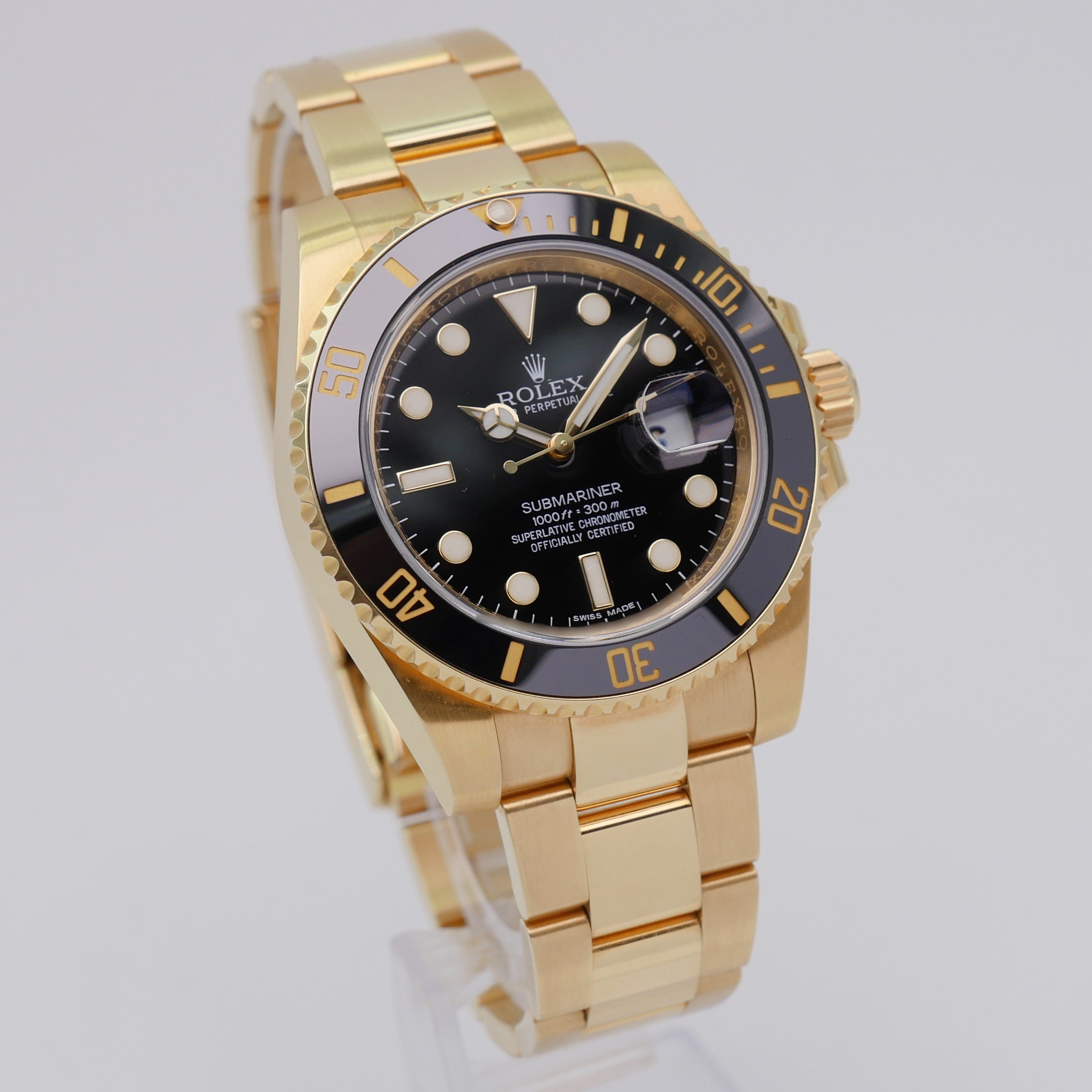 Rolex Submariner 40 Yellow Gold 116618LB - 2019 