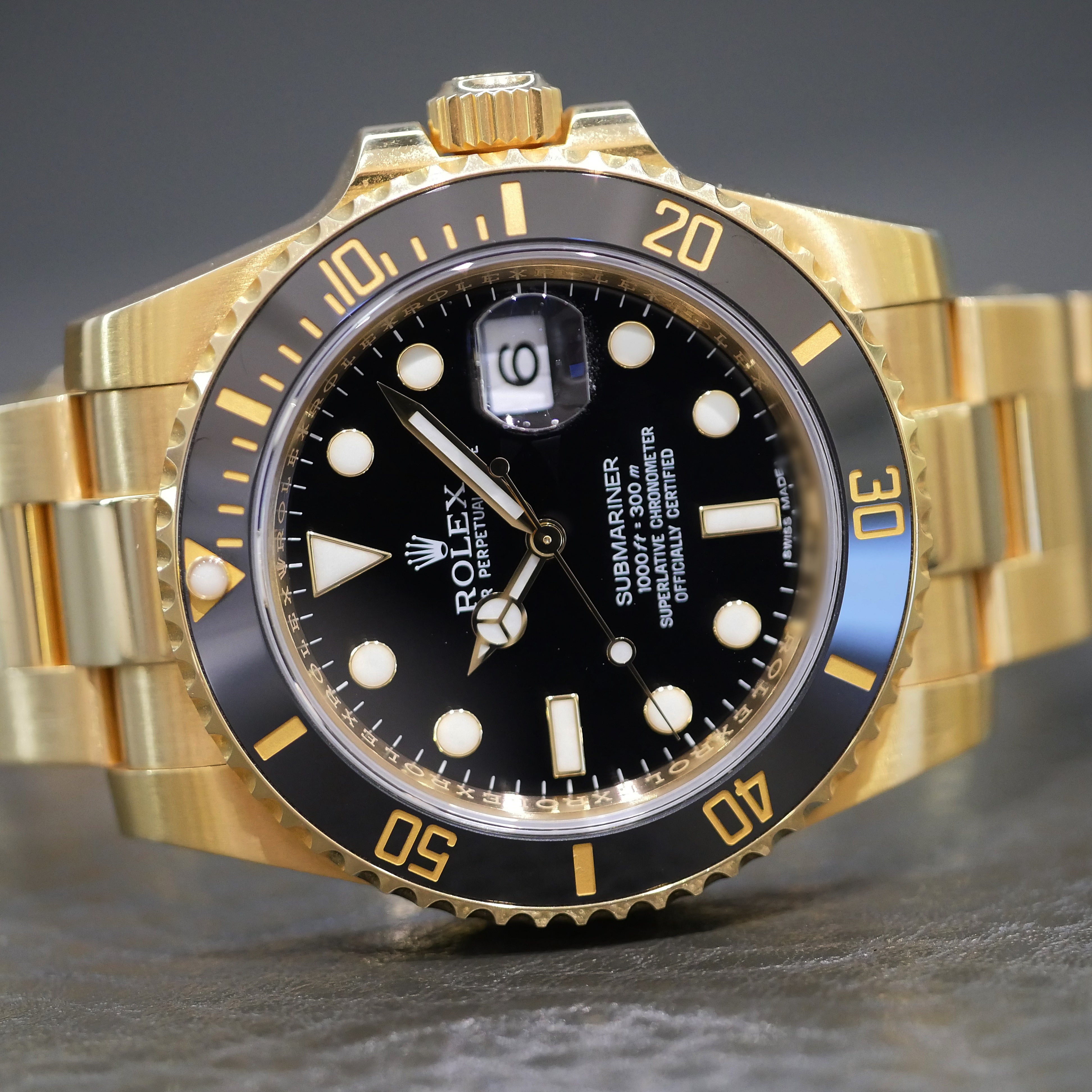 Rolex Submariner 40 Yellow Gold 116618LB - 2019 