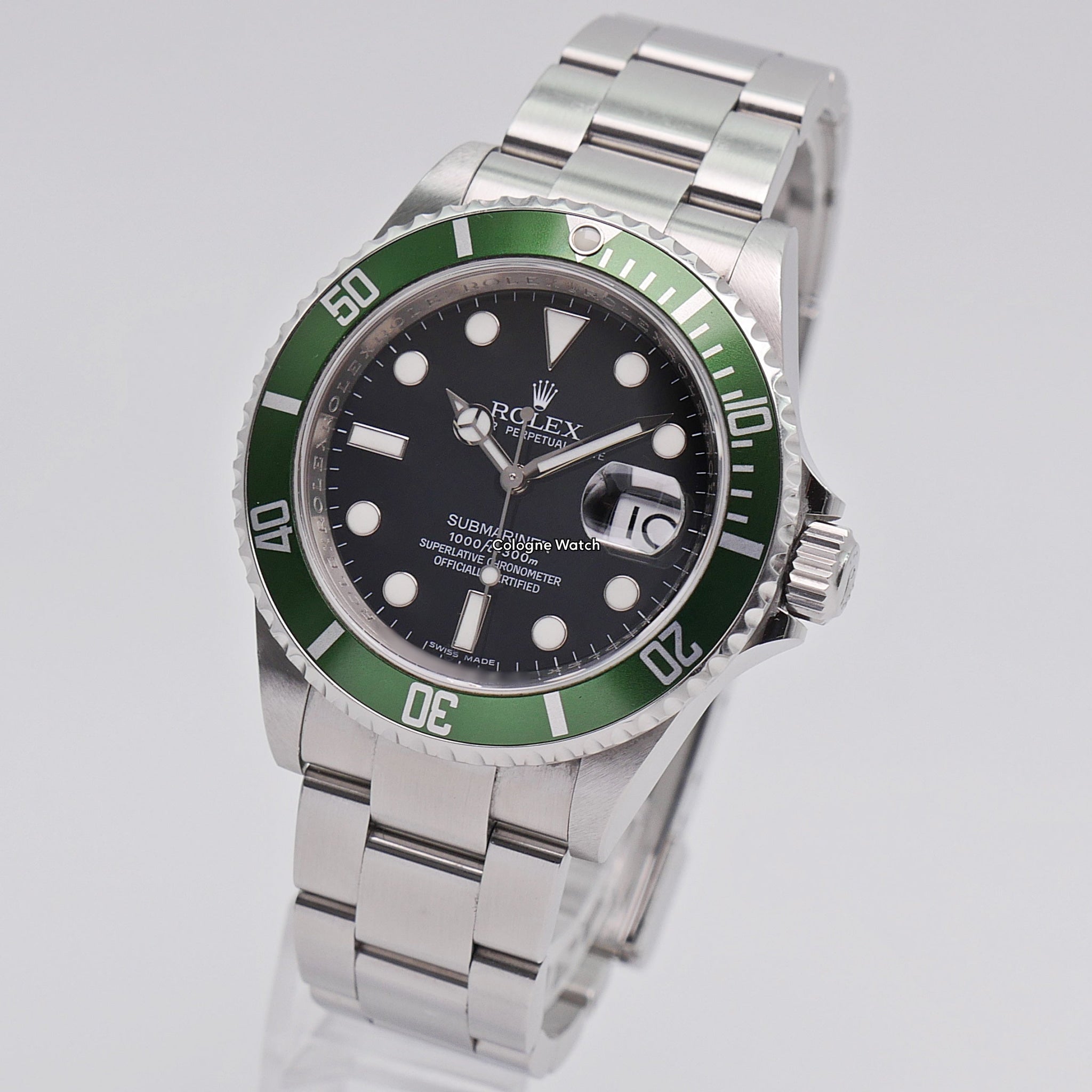 Rolex Submariner "Kermit" Stahl 16610LV - 2009