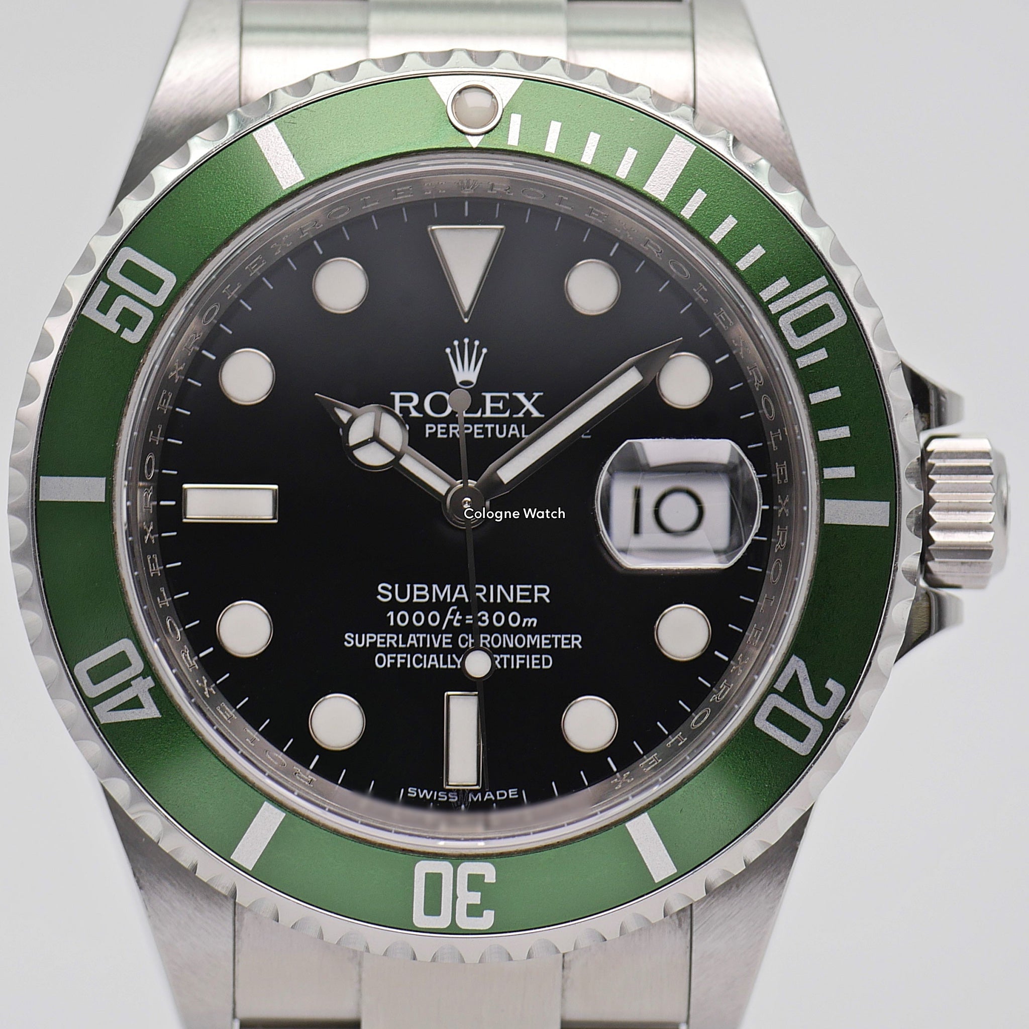 Rolex Submariner "Kermit" Stahl 16610LV - 2009