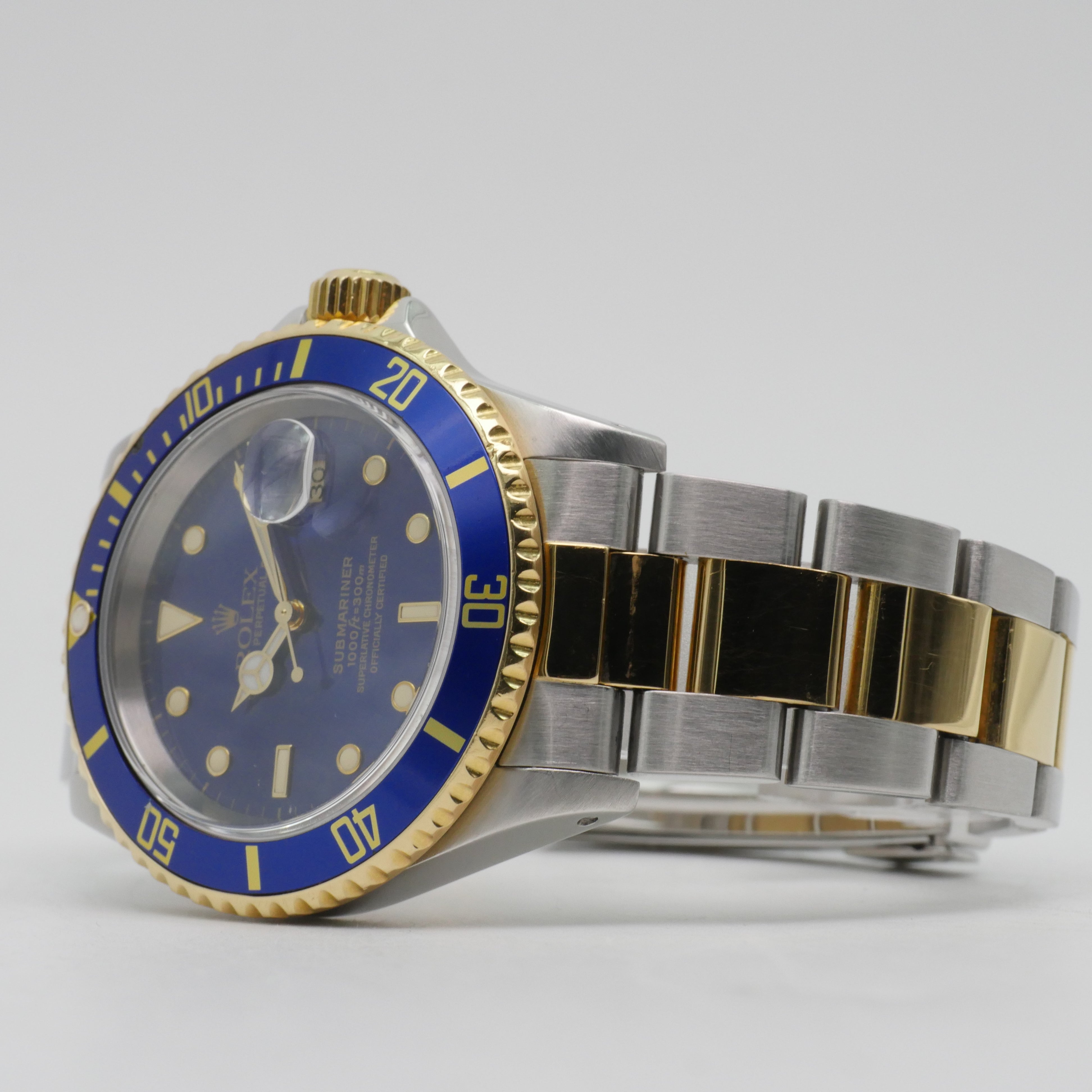 Rolex Submariner Date Stahl / Gelbgold 16613 - 1998