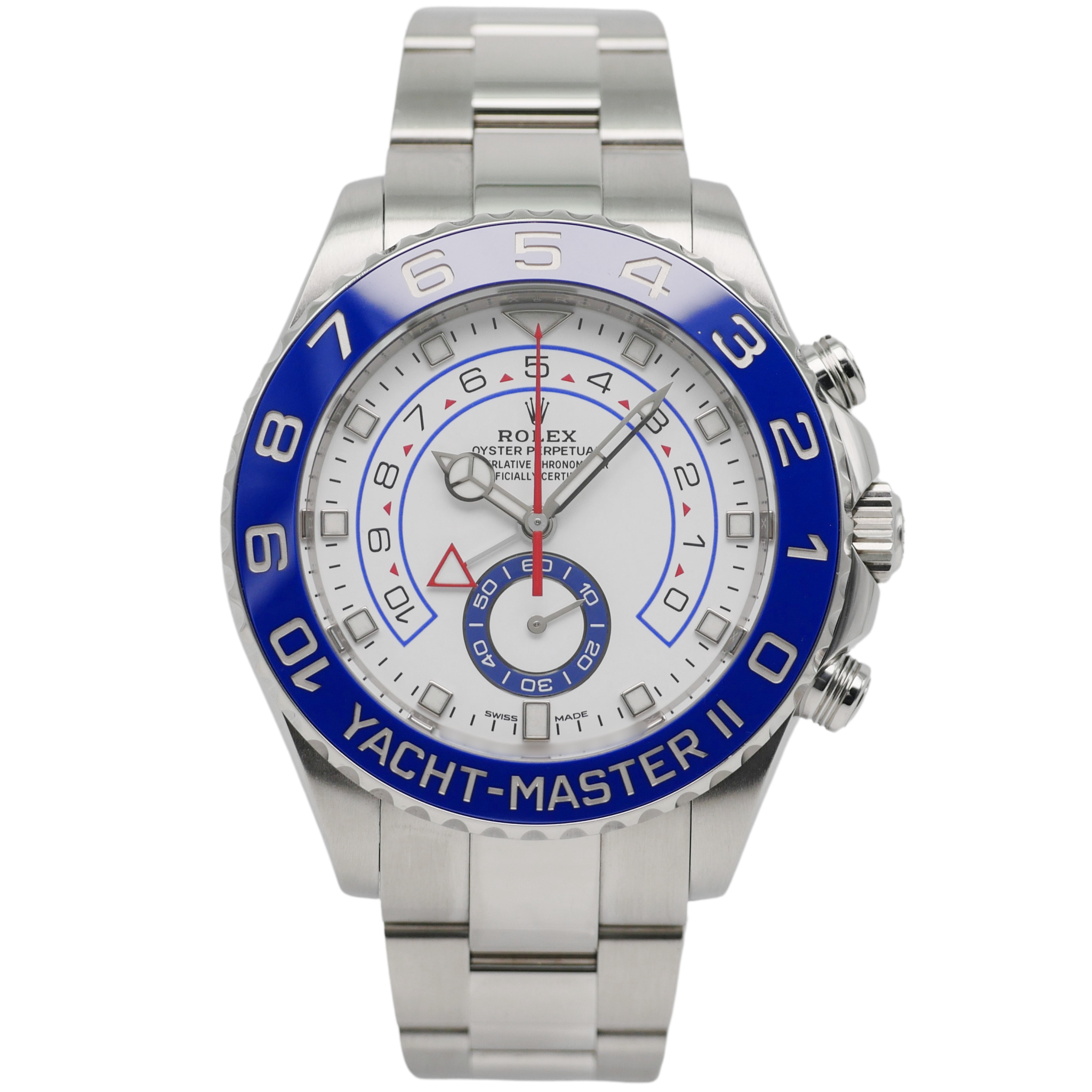 Rolex Yacht Master 2 Stahl Mercedes Zeiger 116680 2021