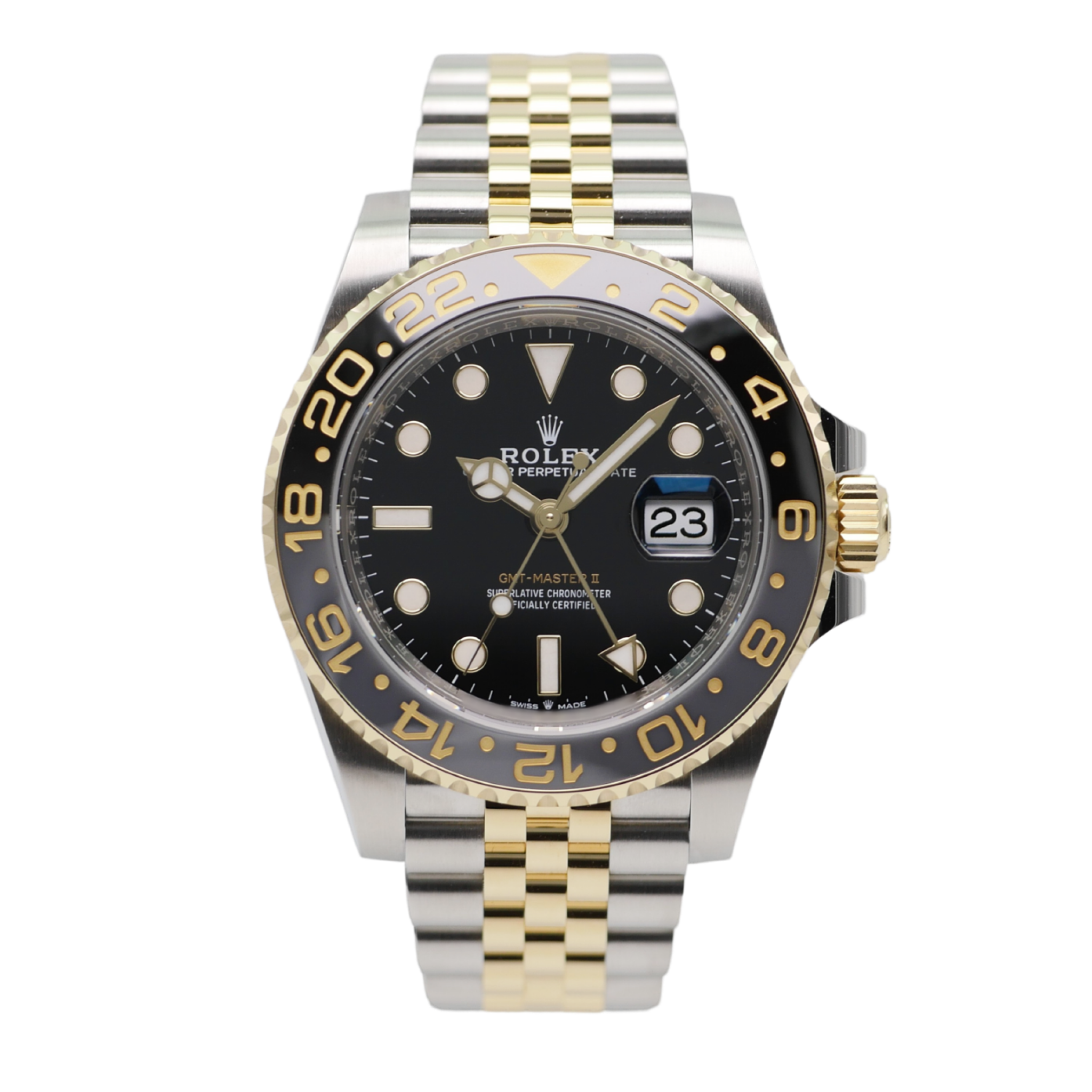 Rolex GMT-Master II Stahl / Gelbgold 126713GRNR - 2024