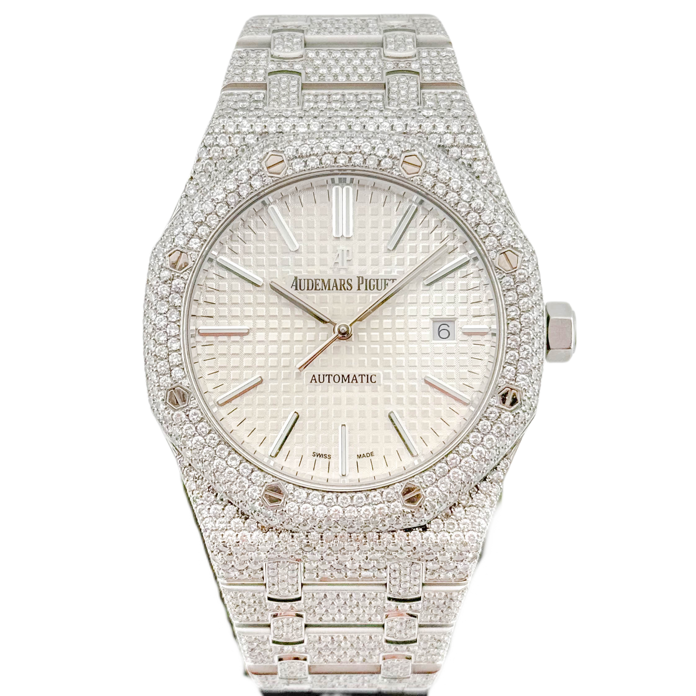 Audemars Piguet Royal Oak Steel 15400ST.OO.1220ST.02 - Iced Out 2016 