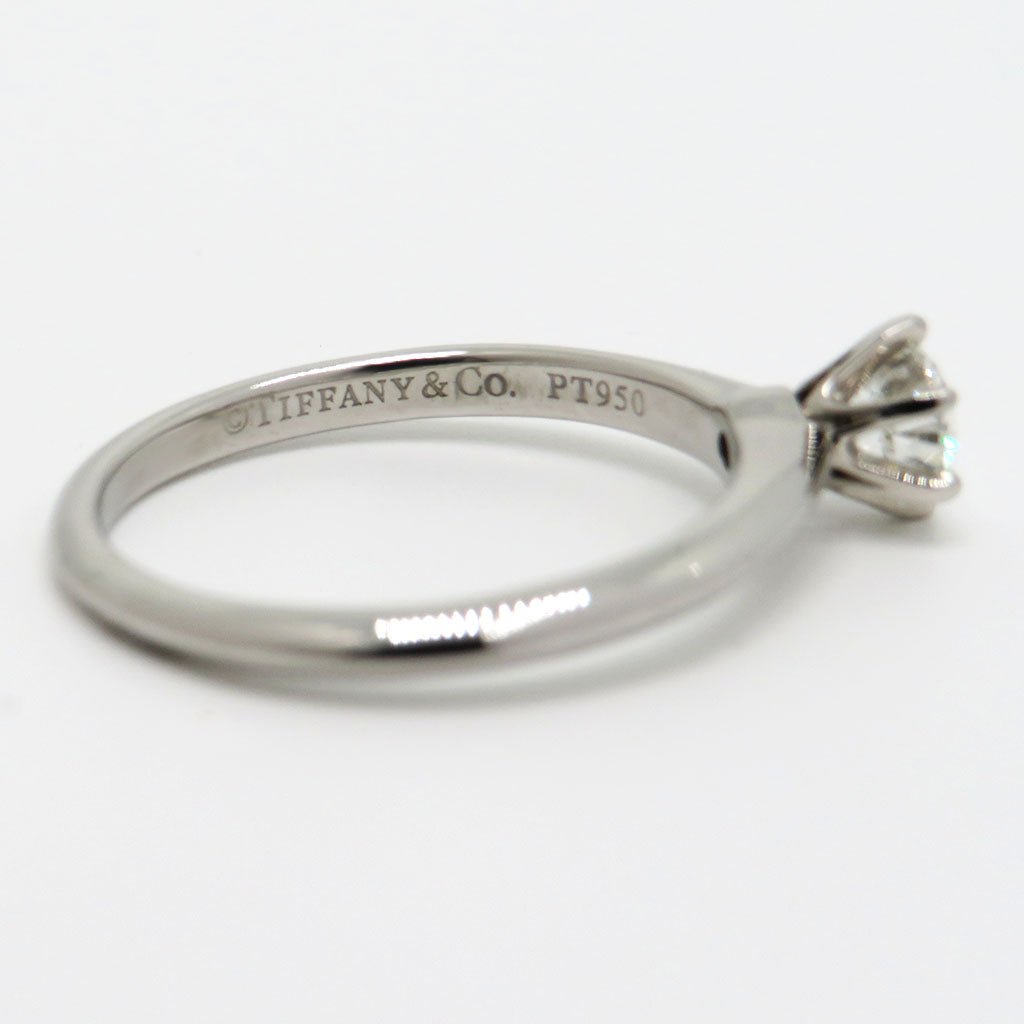 Tiffany & Co. Ring Solitärring mit 0,28ct F-si Brillant in 950`er Platin Gr. 51