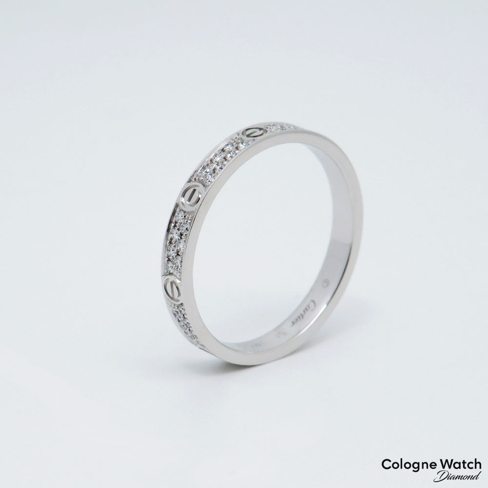 LOVE Ring, White Gold & 3 Diamonds – Gleem & Co