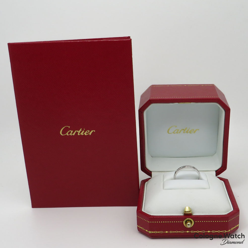 Cartier Love Ring mit 0,19ct Diamant in 750/18K Weißgold Gr. 51 mit Papieren