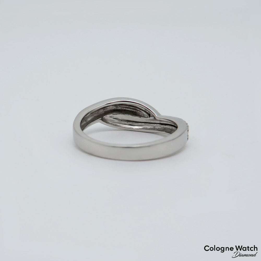 Ring mit 0,15ct W-si Brillant in 585/14K Weißgold Gr. 52