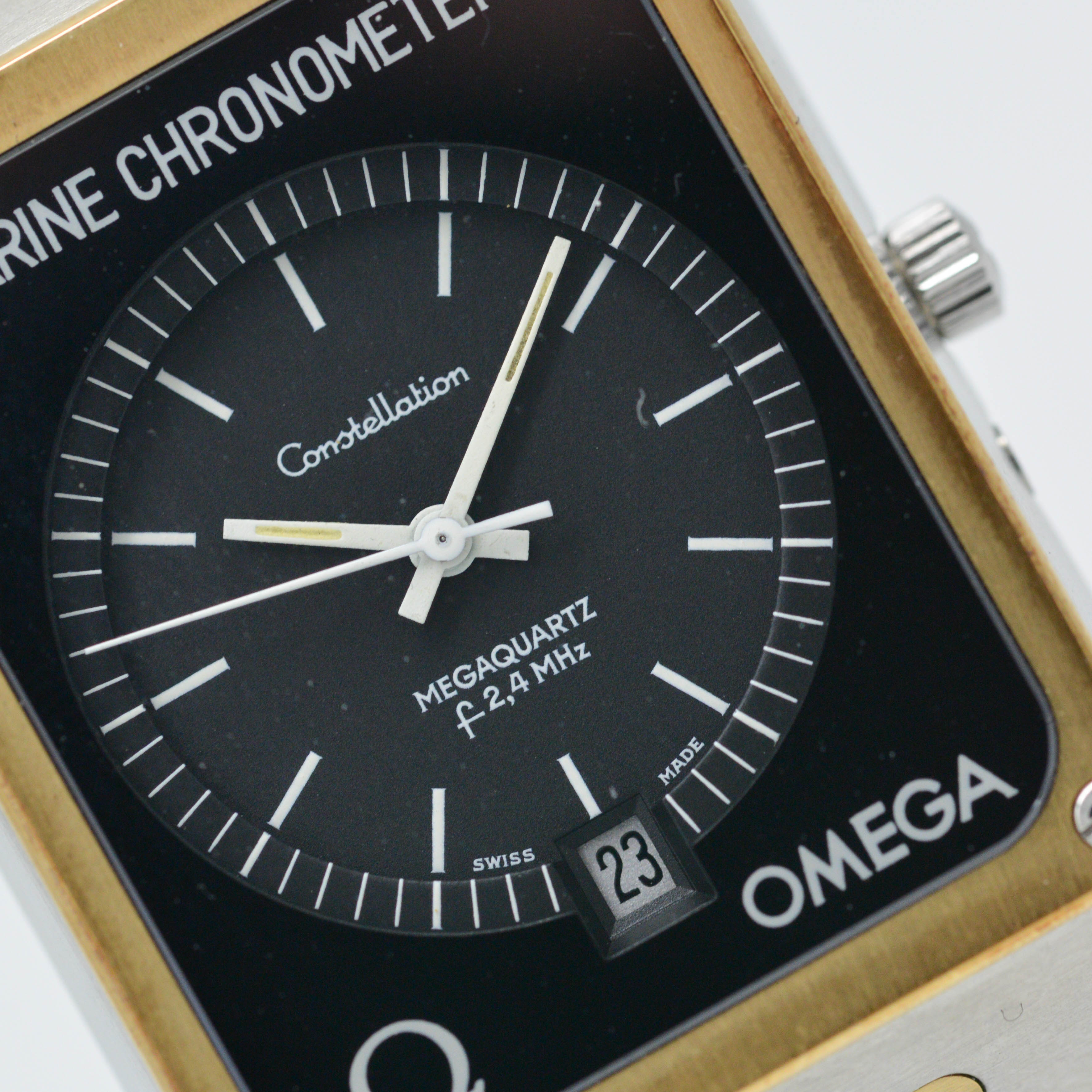 Stahl/Gelbgold Marine Mega Quartz Chronometer